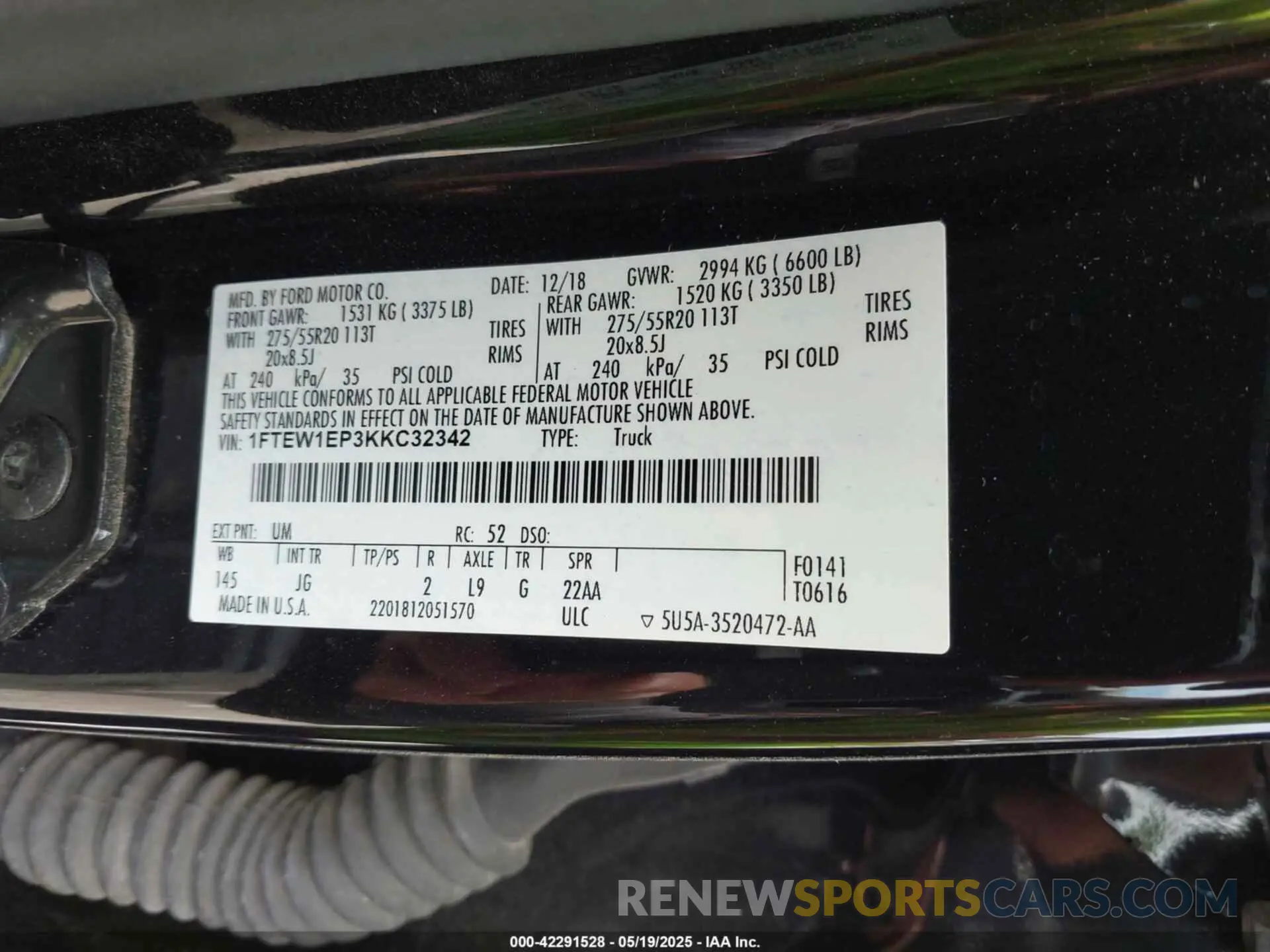9 Photograph of a damaged car 1FTEW1EP3KKC32342 FORD F-150 2019