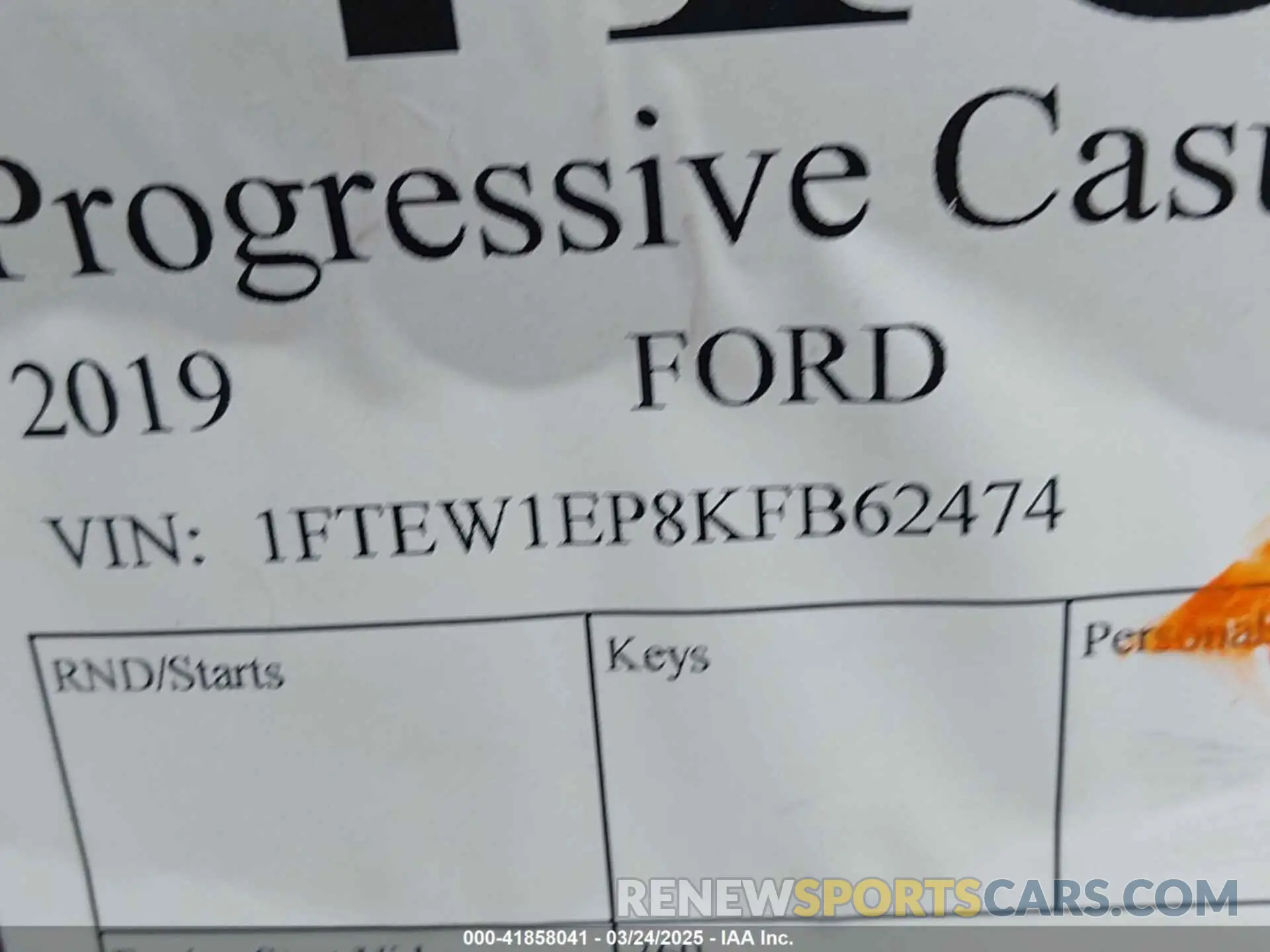 9 Photograph of a damaged car 1FTEW1EP8KFB62474 FORD F-150 2019