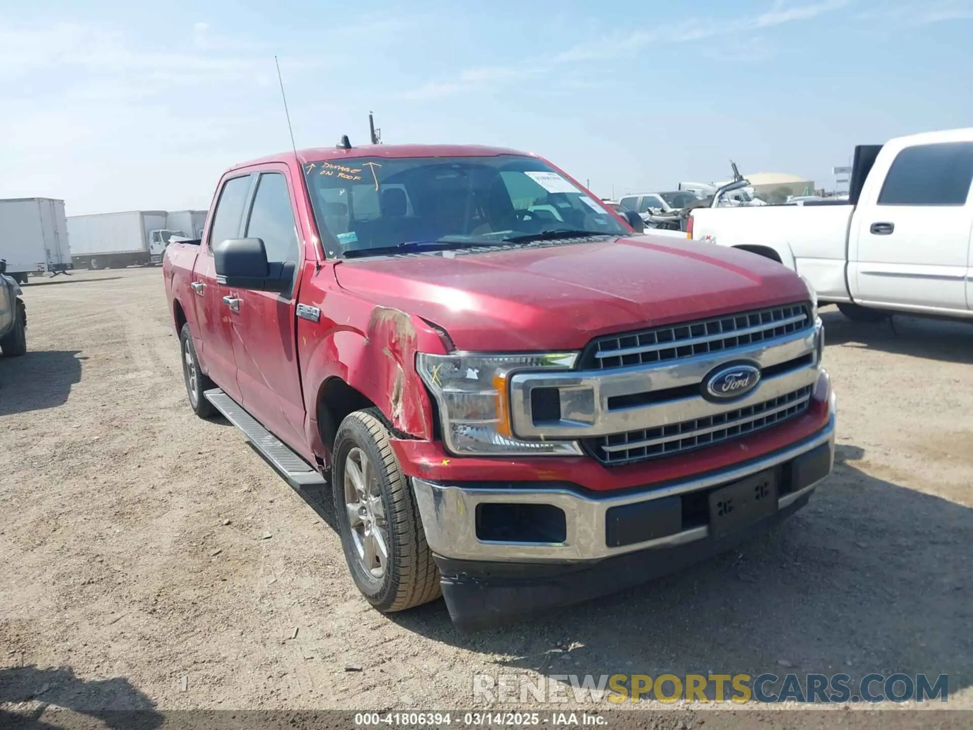 1 Photograph of a damaged car 1FTEW1CP2LKD60317 FORD F-150 2020