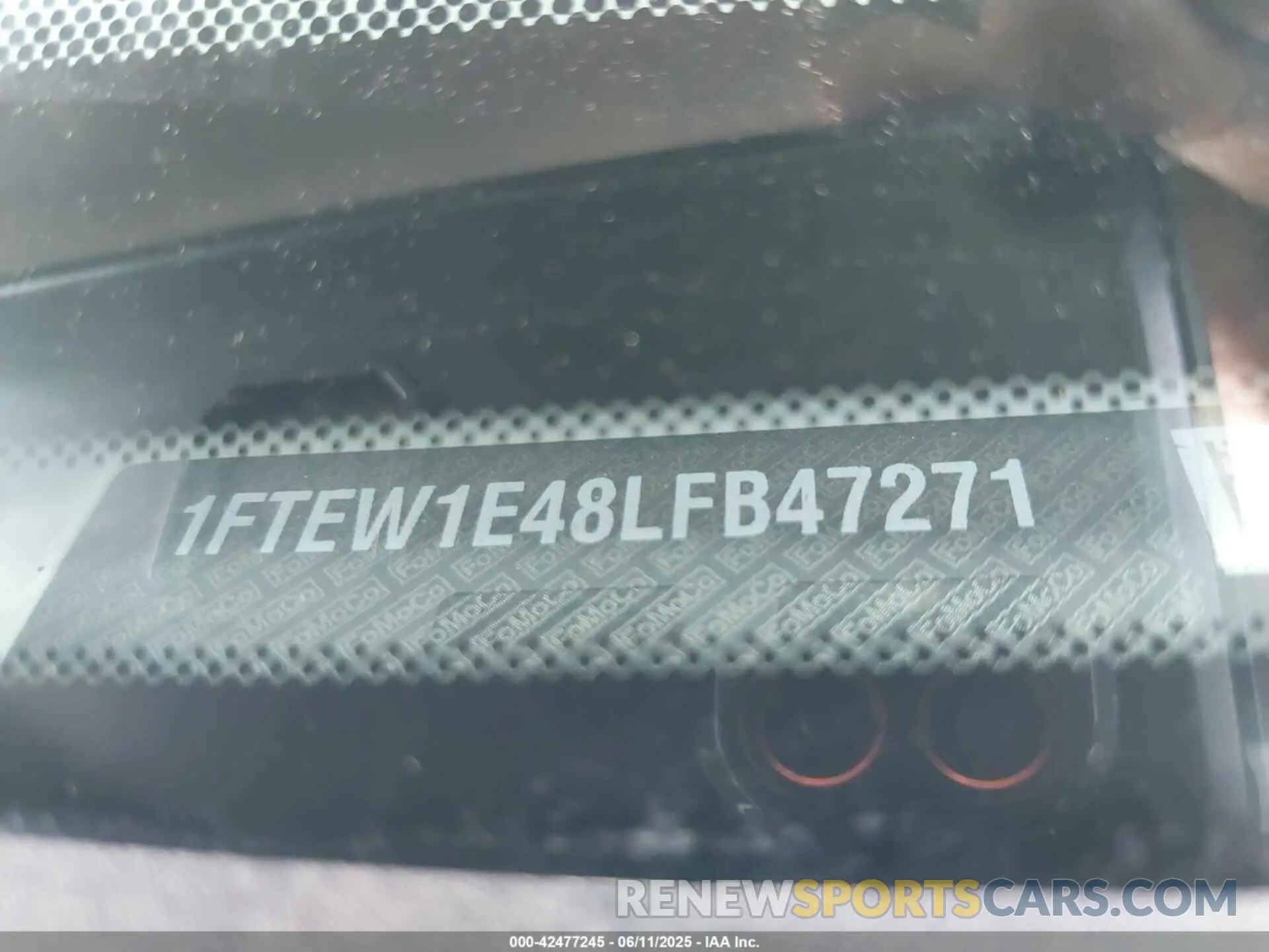 9 Photograph of a damaged car 1FTEW1E48LFB47271 FORD F-150 2020