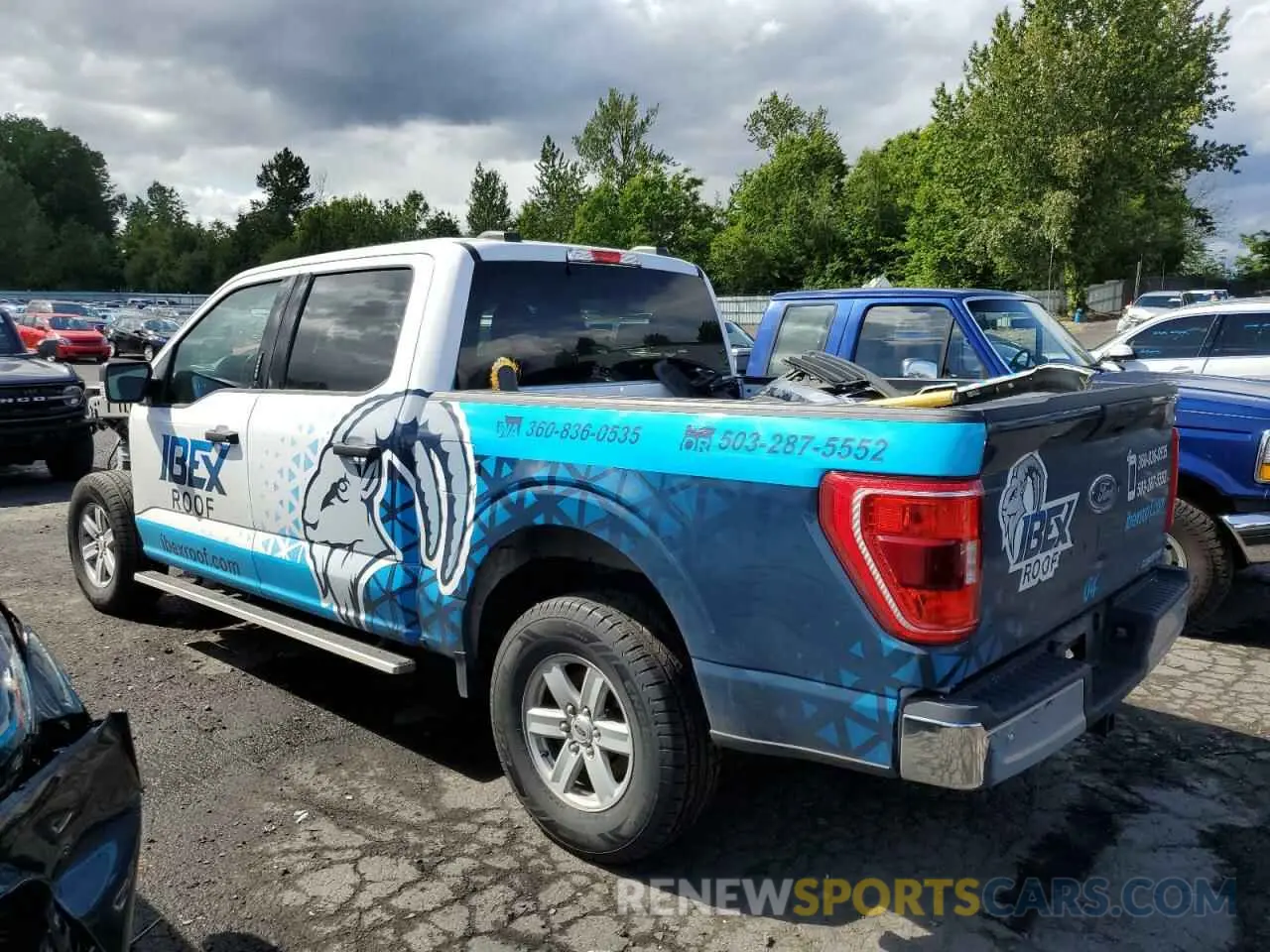 2 Photograph of a damaged car 1FTFW1E50MFB96026 FORD F-150 2021
