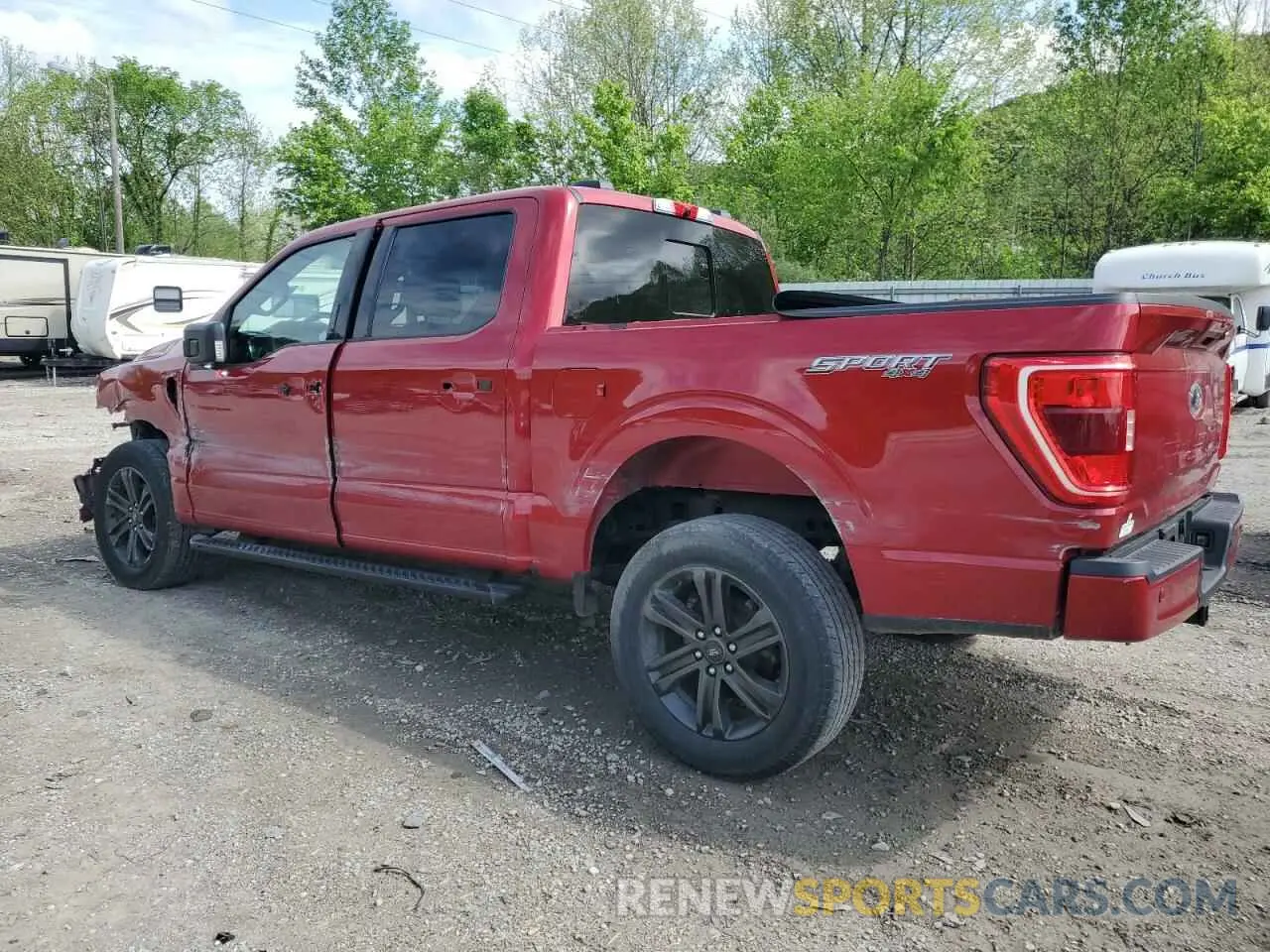 2 Photograph of a damaged car 1FTFW1E55MKE03047 FORD F-150 2021