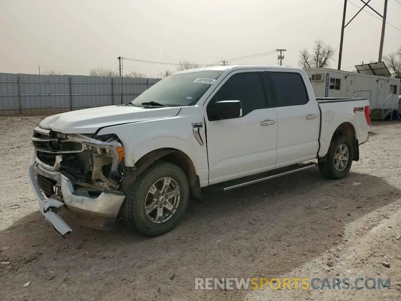 1 Photograph of a damaged car 1FTFW1E57MFC30656 FORD F-150 2021