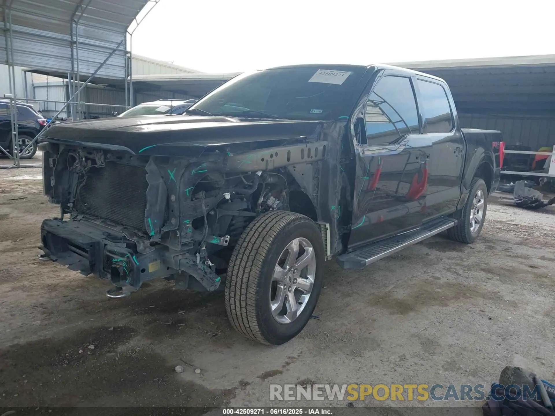 2 Photograph of a damaged car 1FTFW1E83MFA25166 FORD F-150 2021
