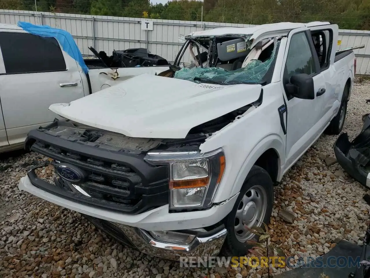 1 Photograph of a damaged car 1FTEX1CB7NKD00621 FORD F-150 2022