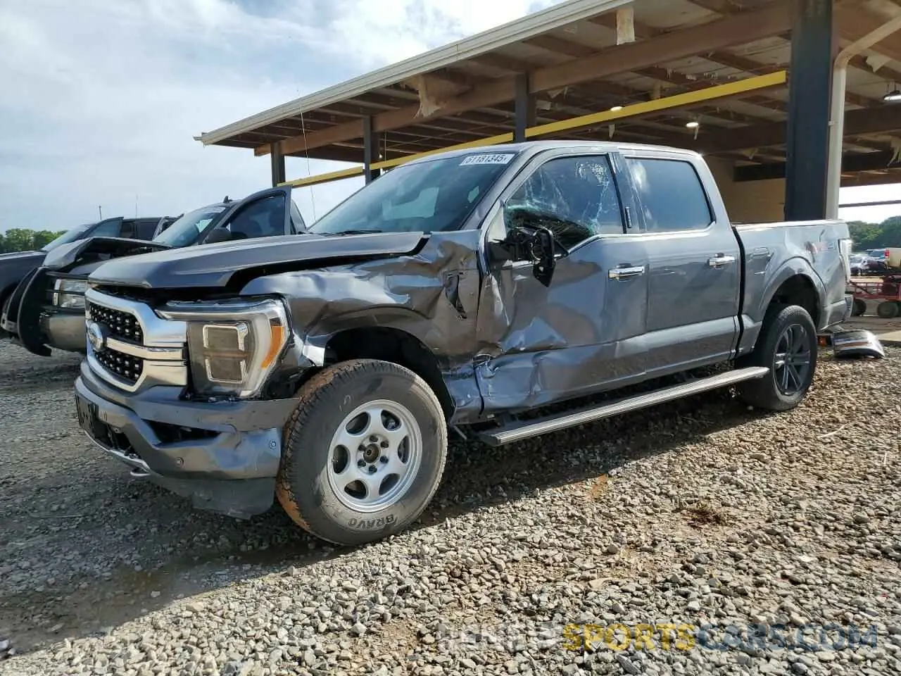 1 Photograph of a damaged car 1FTFW1E83NFA40770 FORD F-150 2022