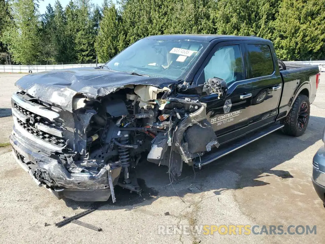 1 Photograph of a damaged car 1FTFW1E85NFB05988 FORD F-150 2022