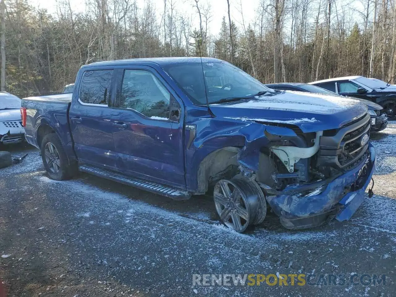 4 Фотография поврежденного автомобиля 1FTFW1E88NFA34110 FORD F-150 2022