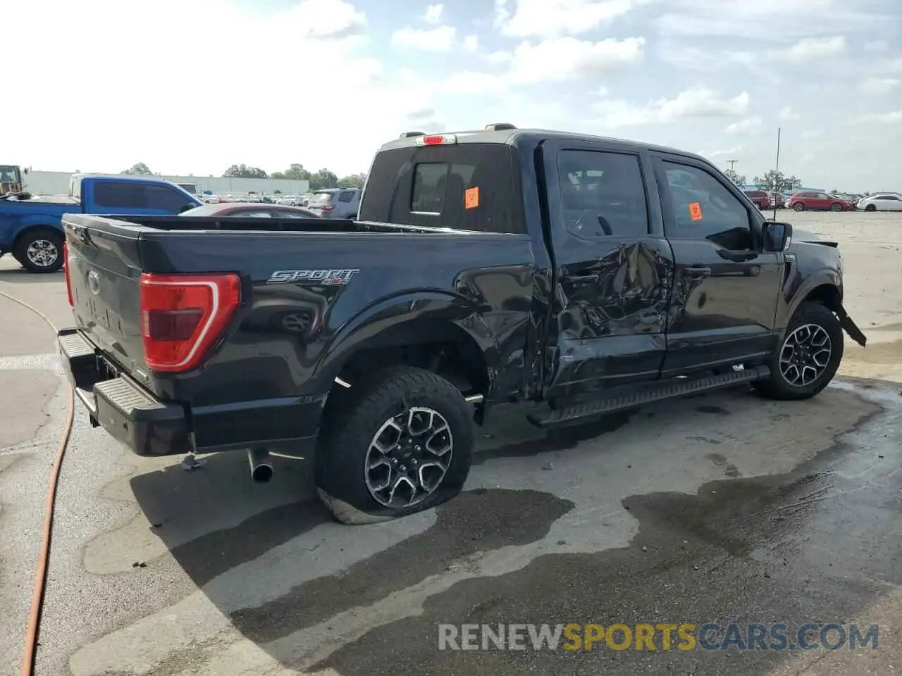 3 Photograph of a damaged car 1FTFW1E89NFB42977 FORD F-150 2022