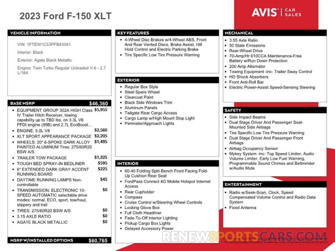 12 Фотография поврежденного автомобиля 1FTEW1C53PFB83581 FORD F-150 2023