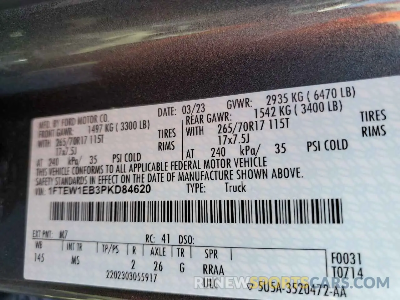 13 Фотография поврежденного автомобиля 1FTEW1EB3PKD84620 FORD F-150 2023