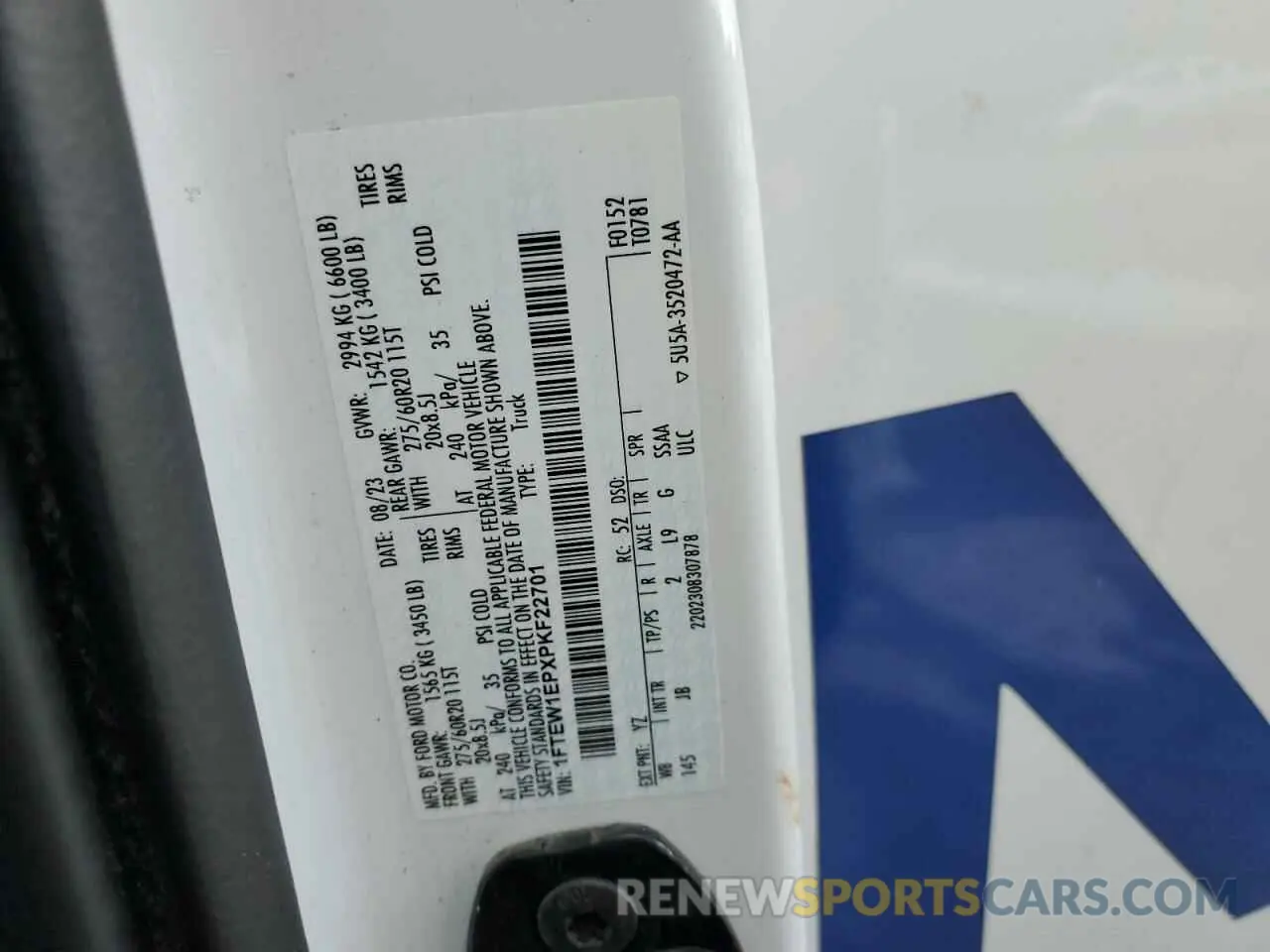 13 Фотография поврежденного автомобиля 1FTEW1EPXPKF22701 FORD F-150 2023