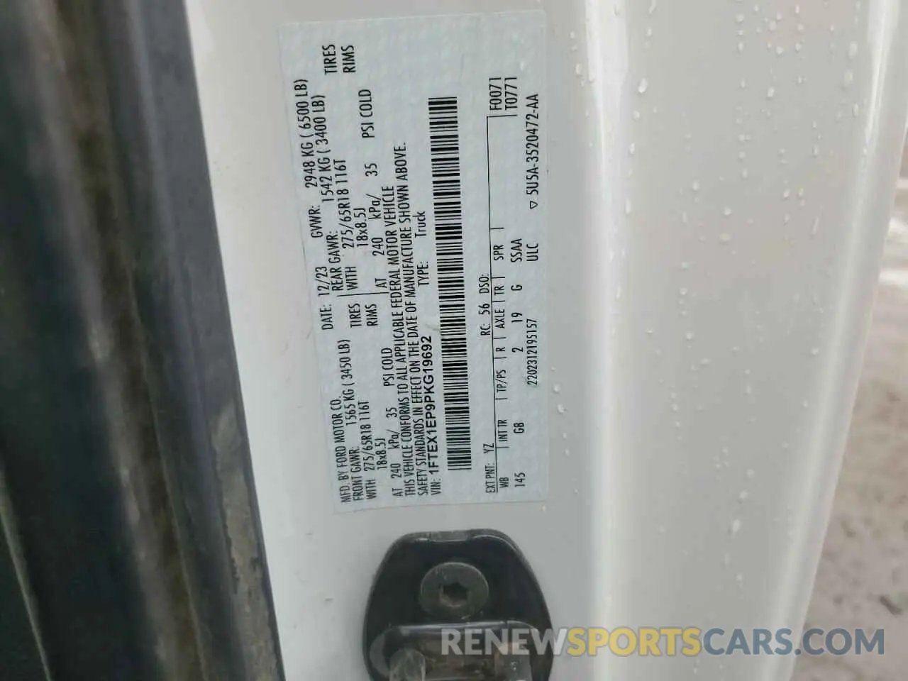 12 Photograph of a damaged car 1FTEX1EP9PKG19692 FORD F-150 2023