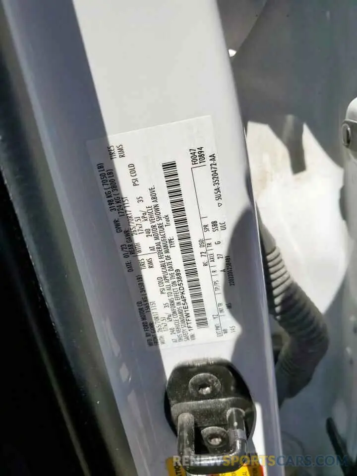 12 Фотография поврежденного автомобиля 1FTFW1E54PKD53889 FORD F-150 2023