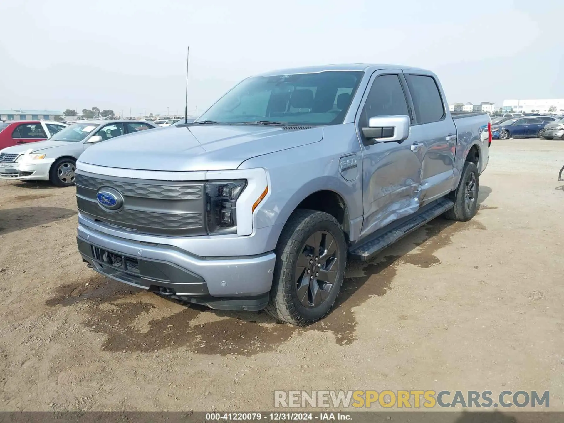 2 Photograph of a damaged car 1FTVW1EL0NWG16234 FORD F-150 LIGHTNING 2022