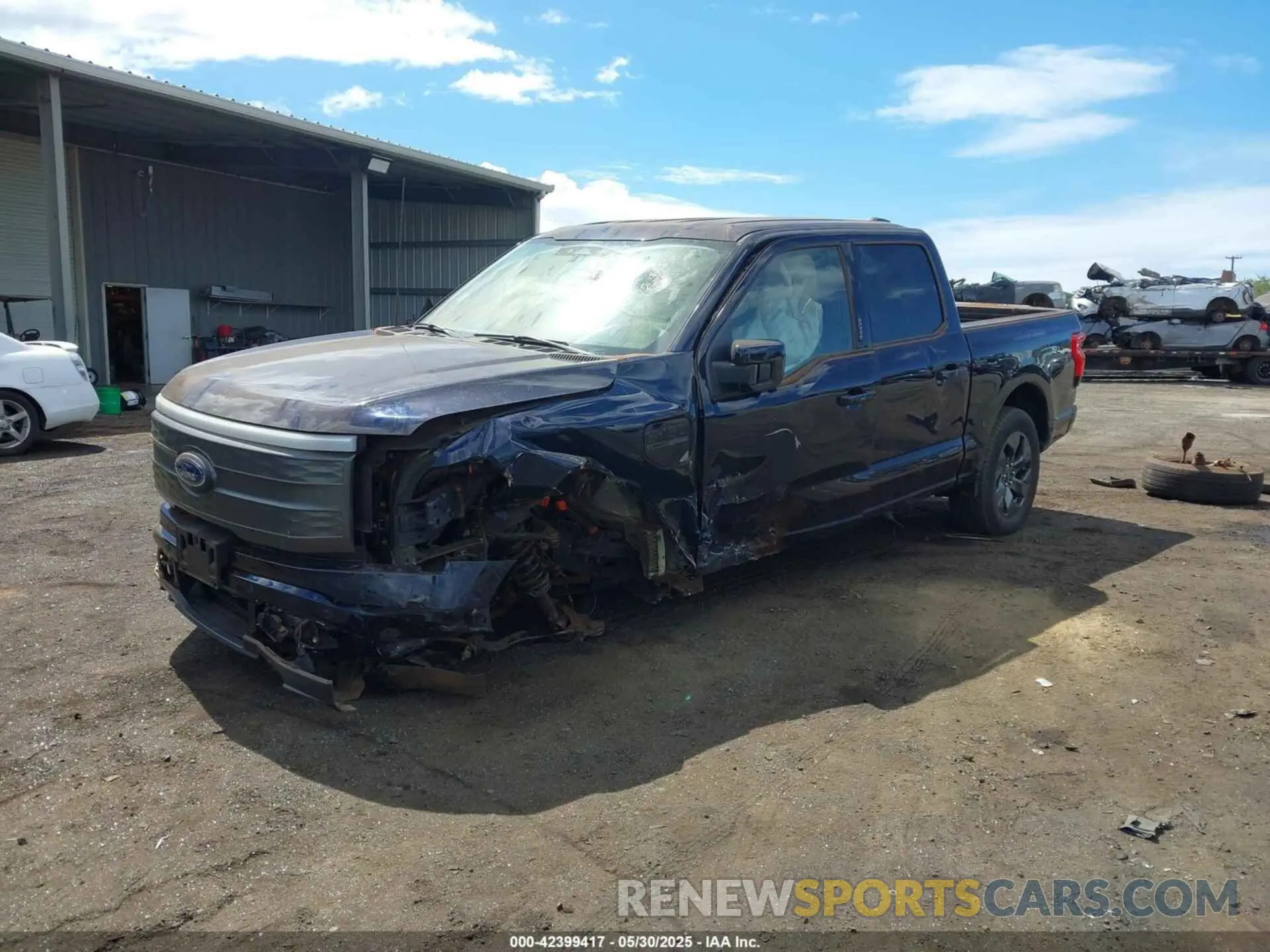 2 Фотография поврежденного автомобиля 1FTVW1EL9NWG15390 FORD F-150 LIGHTNING 2022