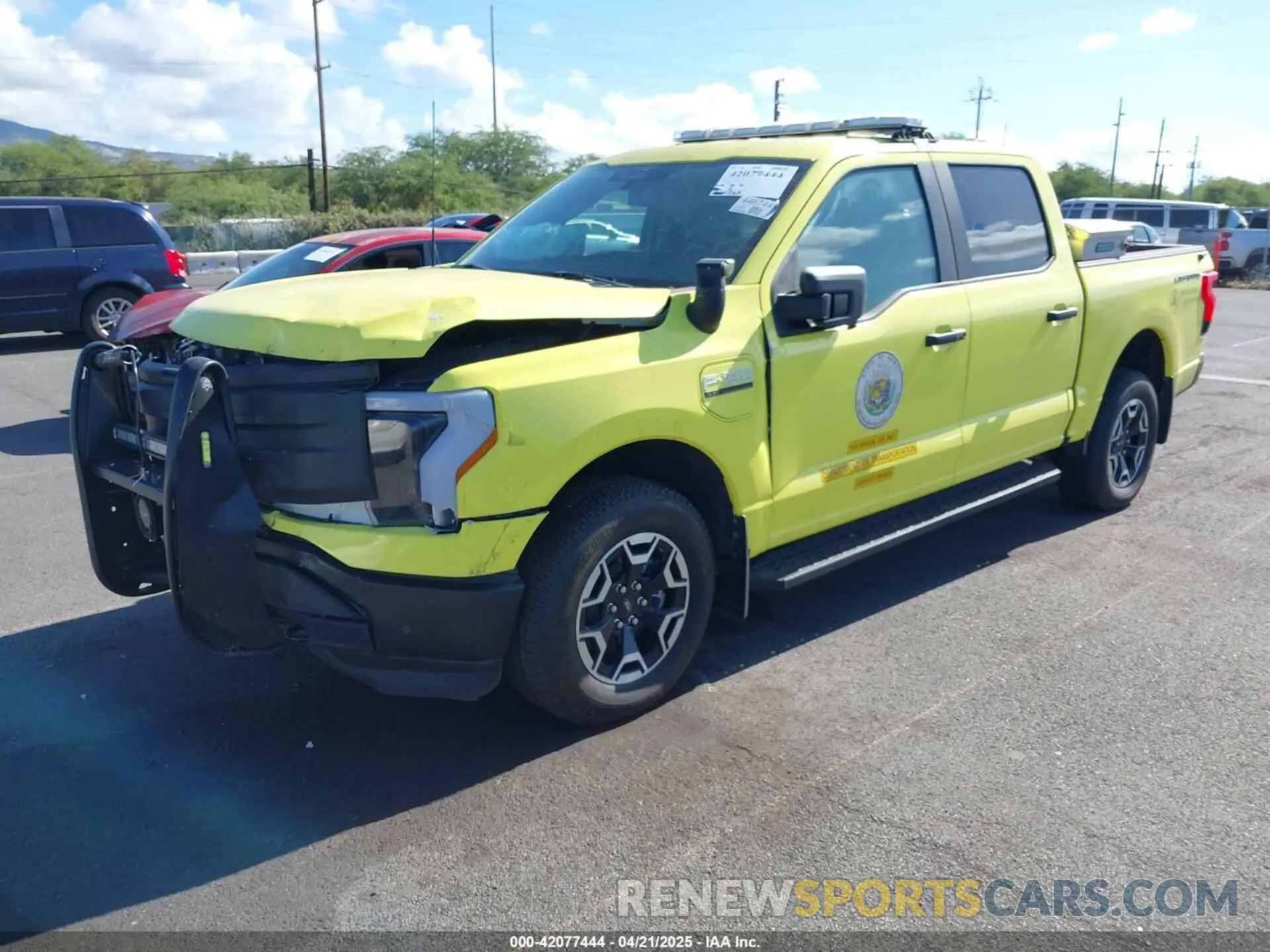 2 Фотография поврежденного автомобиля 1FTVW1EL6PWG09856 FORD F-150 LIGHTNING 2023