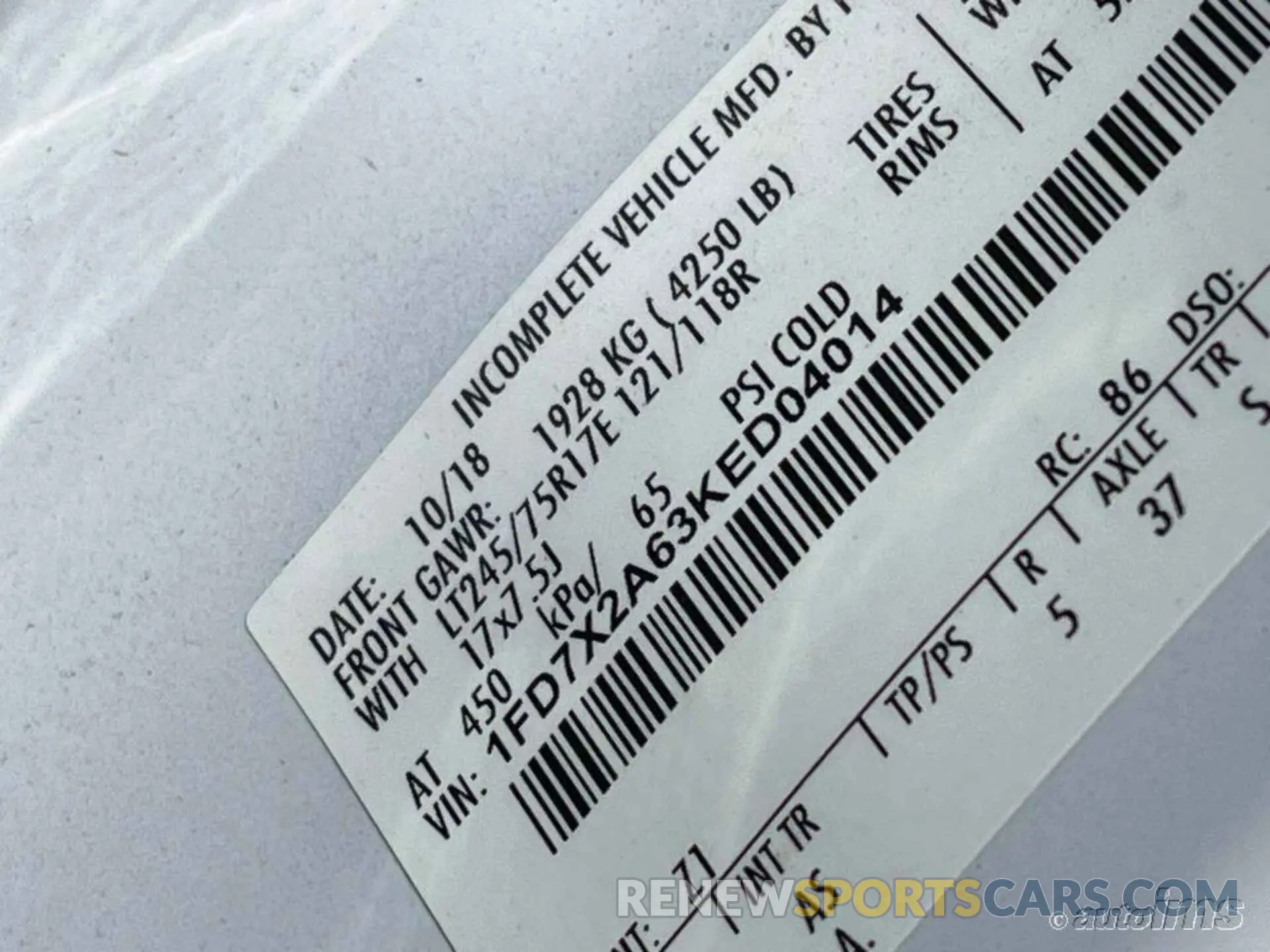 6 Photograph of a damaged car 1FD7X2A63KED04014 FORD F-250 2019