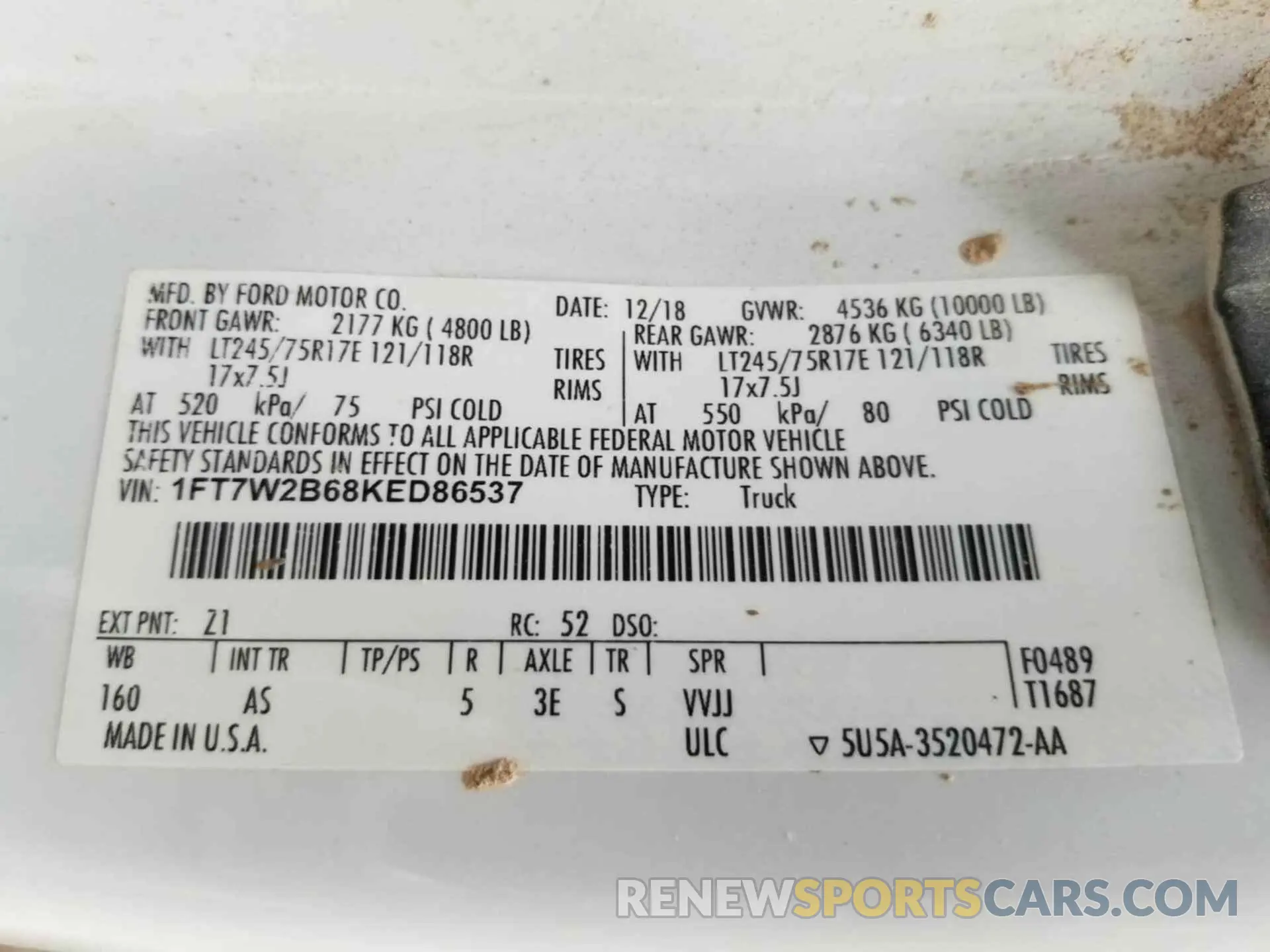 24 Фотография поврежденного автомобиля 1FT7W2B68KED86537 FORD F-250 2019