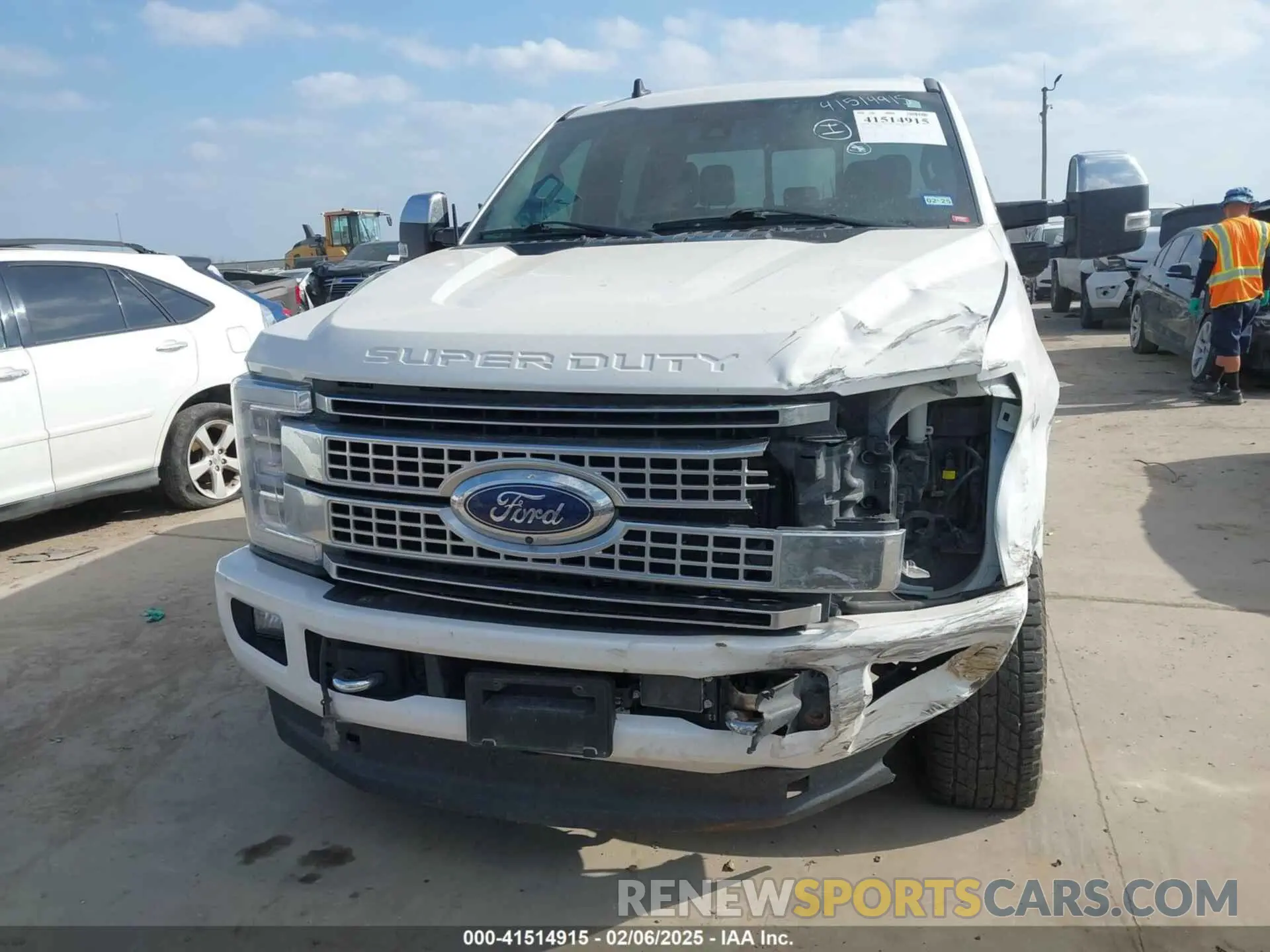 6 Фотография поврежденного автомобиля 1FT7W2BT3KEC05382 FORD F-250 2019