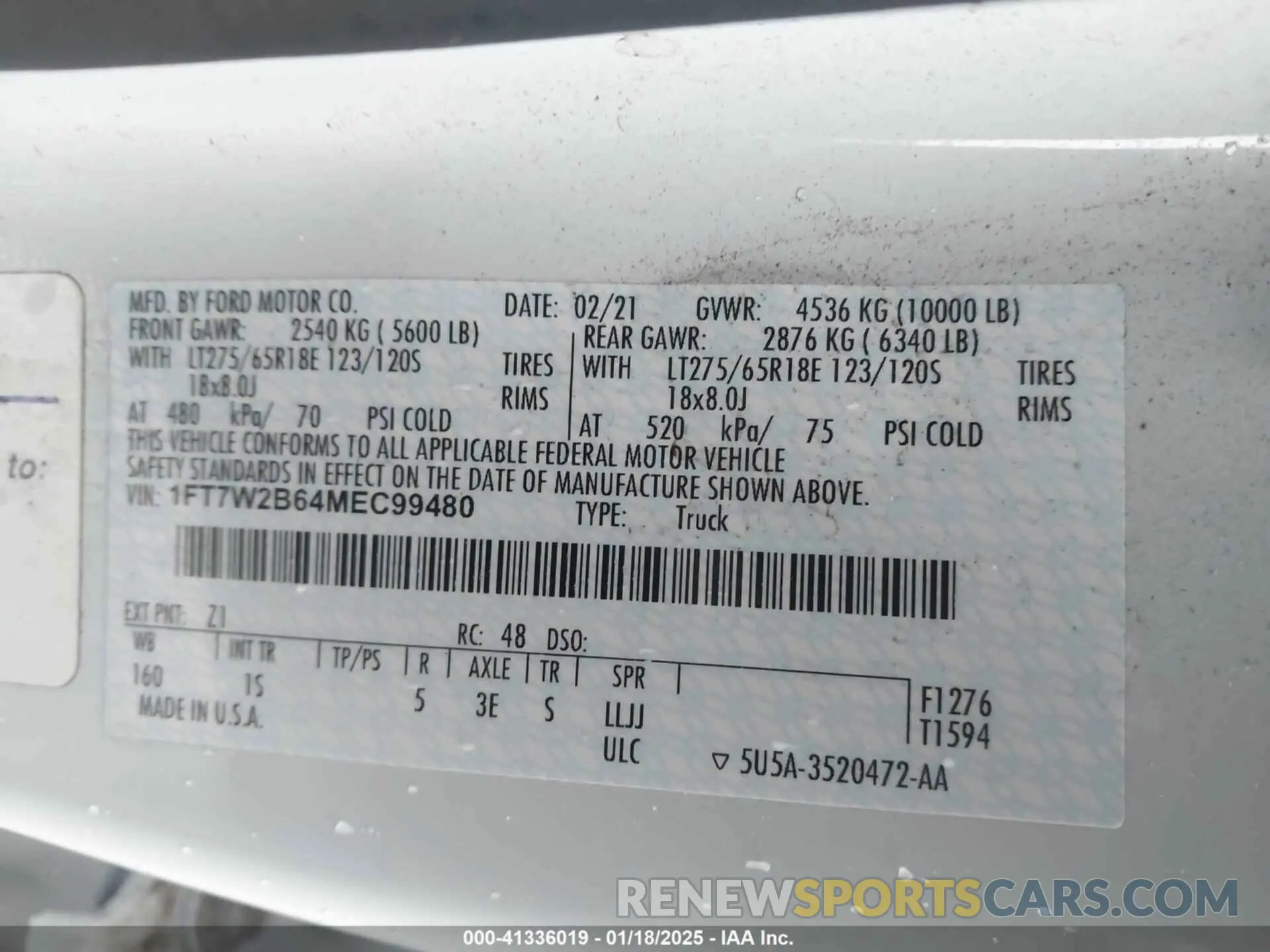 9 Photograph of a damaged car 1FT7W2B64MEC99480 FORD F-250 2021