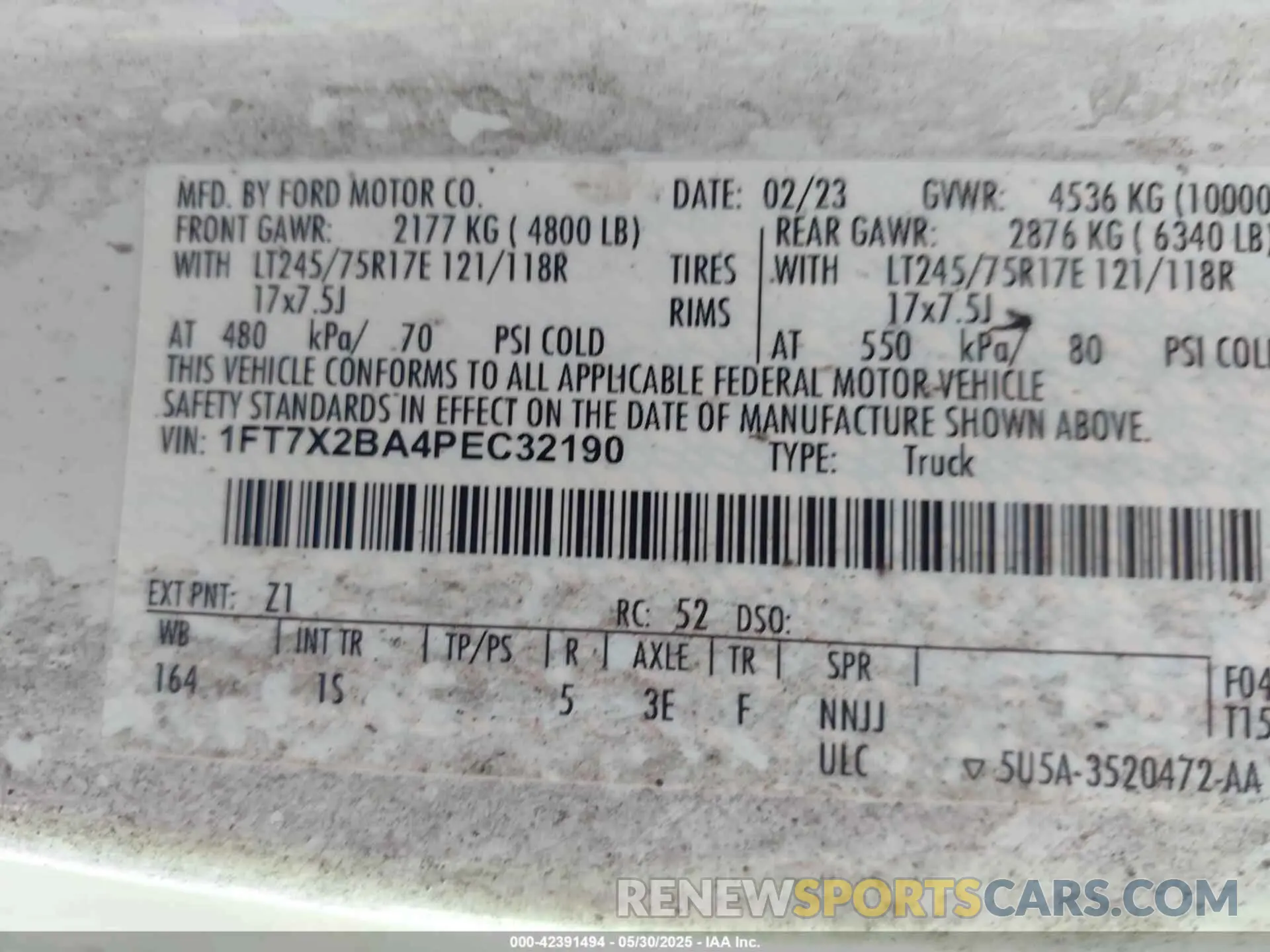 9 Фотография поврежденного автомобиля 1FT7X2BA4PEC32190 FORD F-250 2023