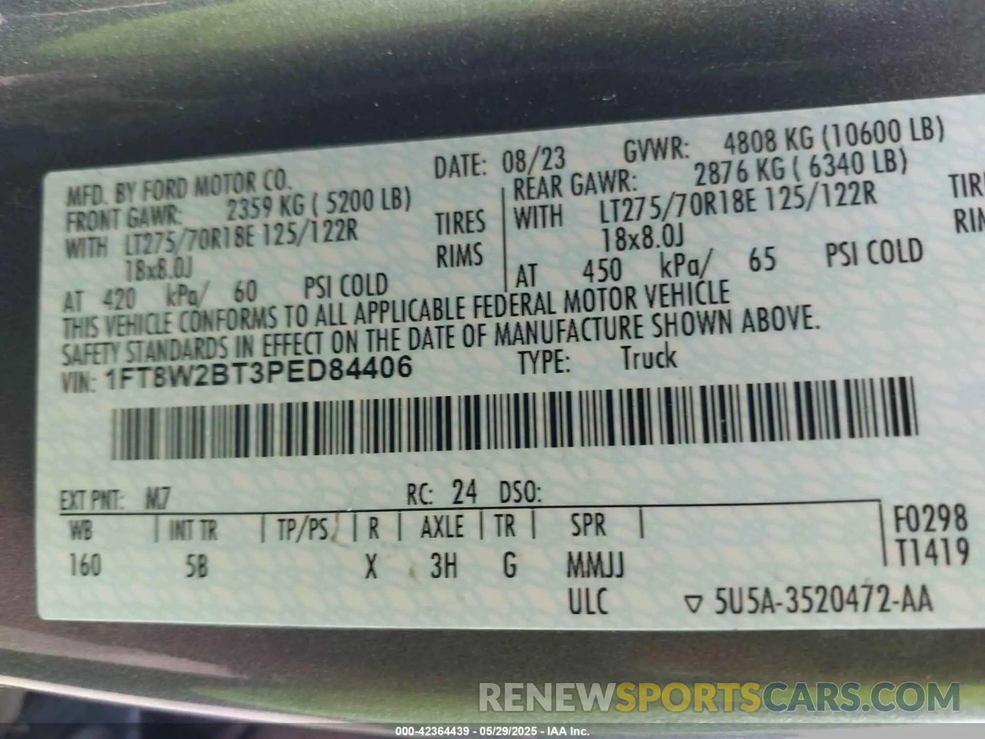 9 Photograph of a damaged car 1FT8W2BT3PED84406 FORD F-250 2023