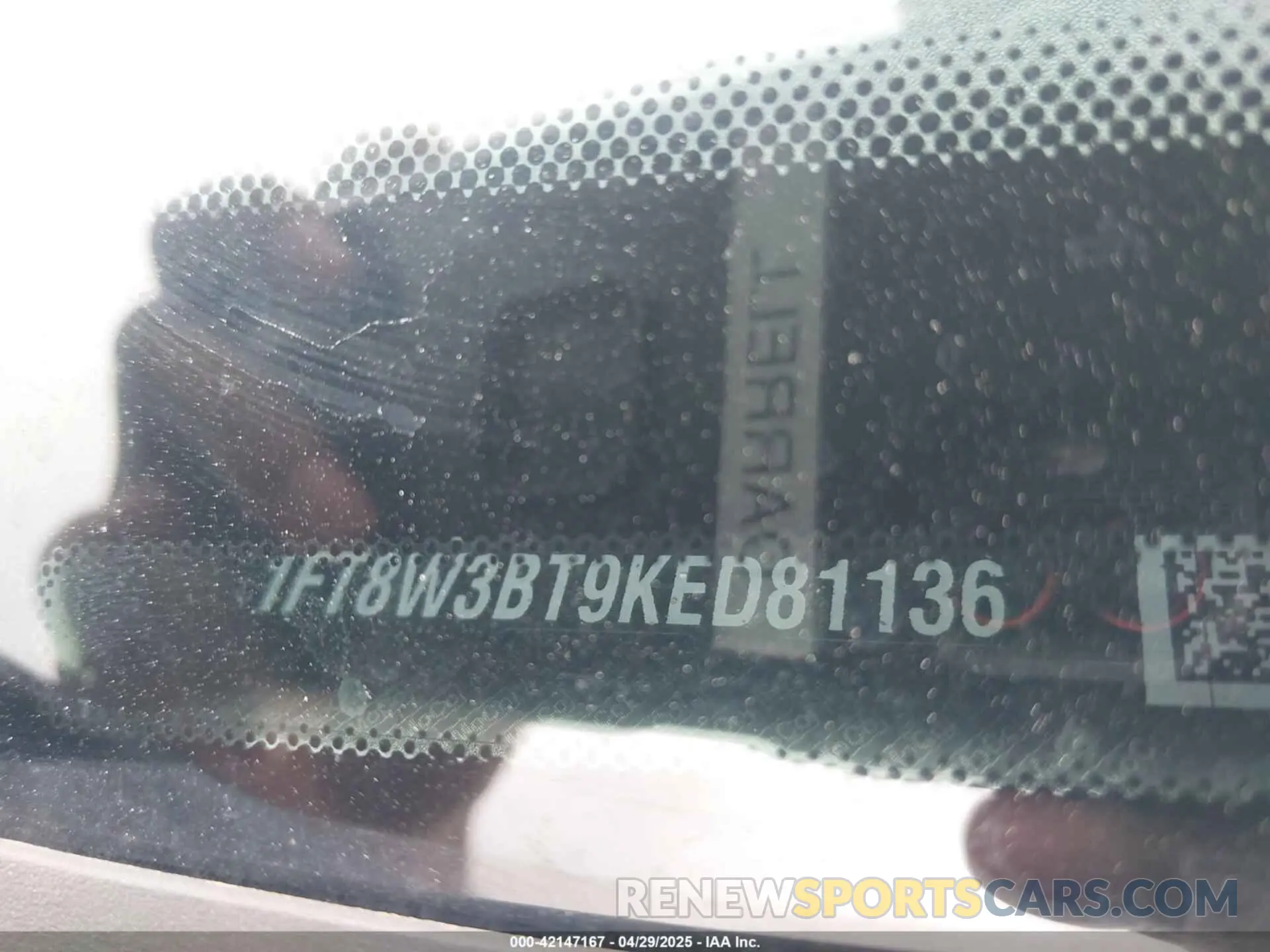 8 Фотография поврежденного автомобиля 1FT8W3BT9KED81136 FORD F-350 2019