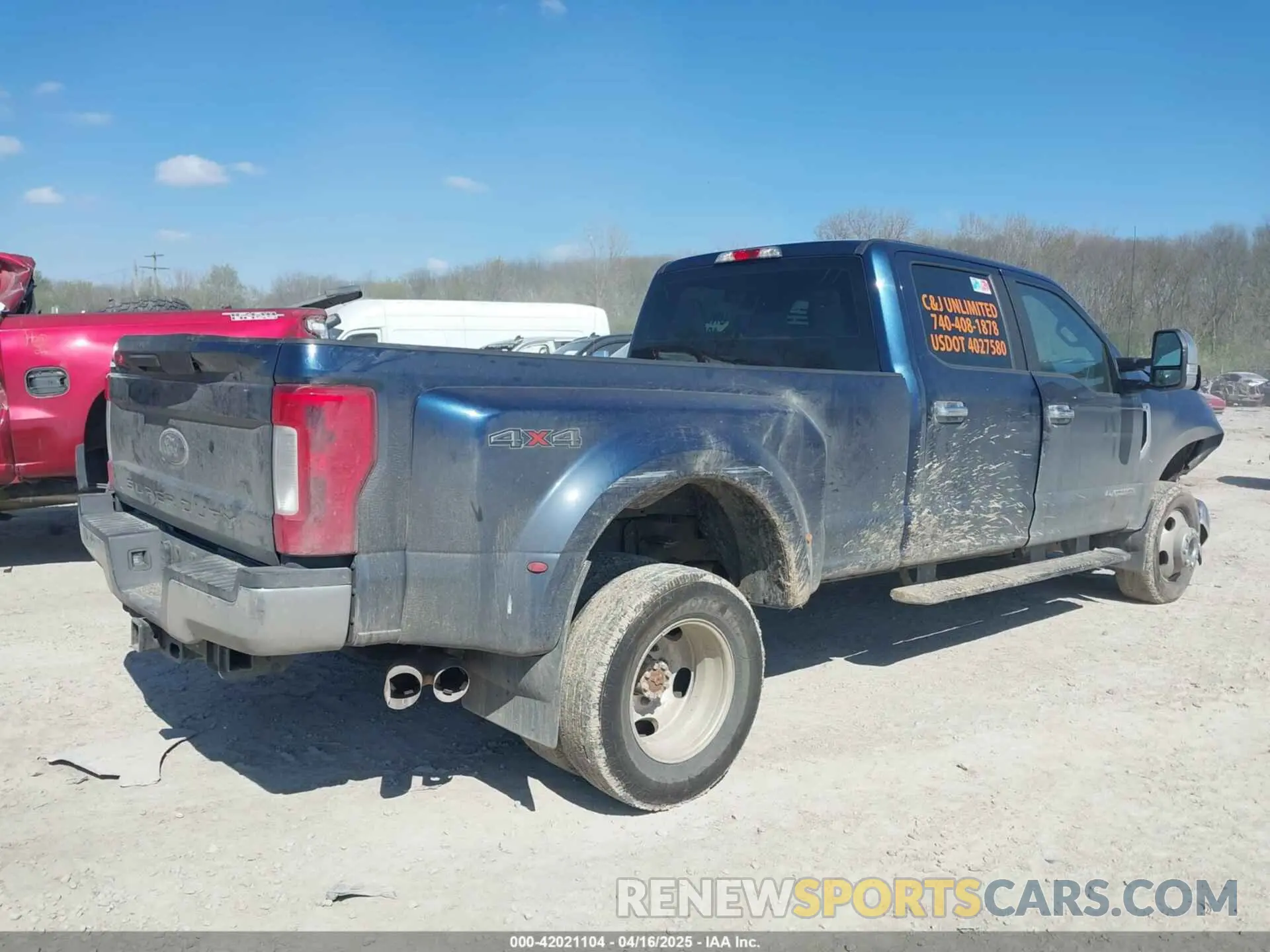 4 Фотография поврежденного автомобиля 1FT8W3DT2KEG19714 FORD F-350 2019