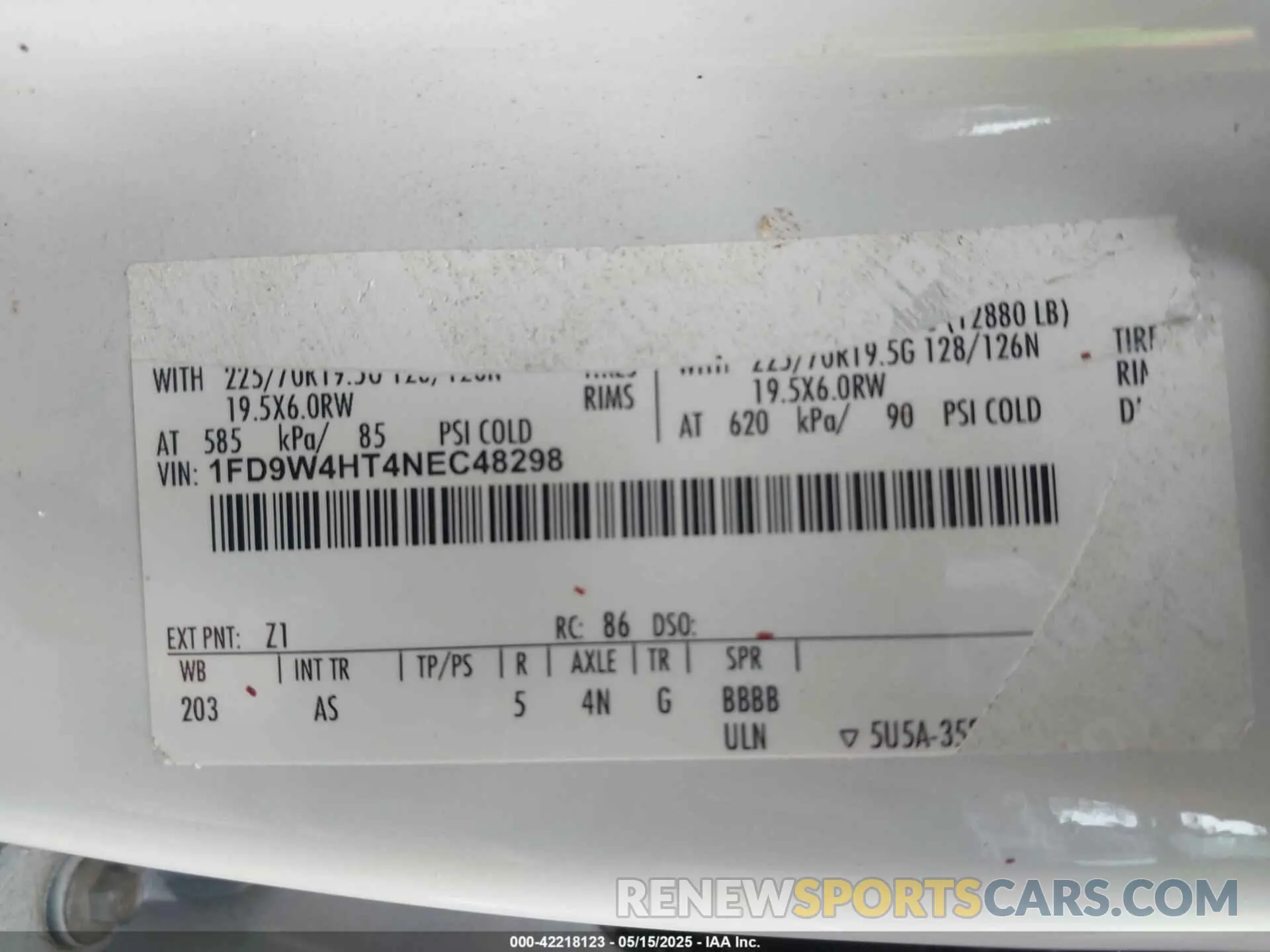 9 Photograph of a damaged car 1FD9W4HT4NEC48298 FORD F-450 CHASSIS 2022