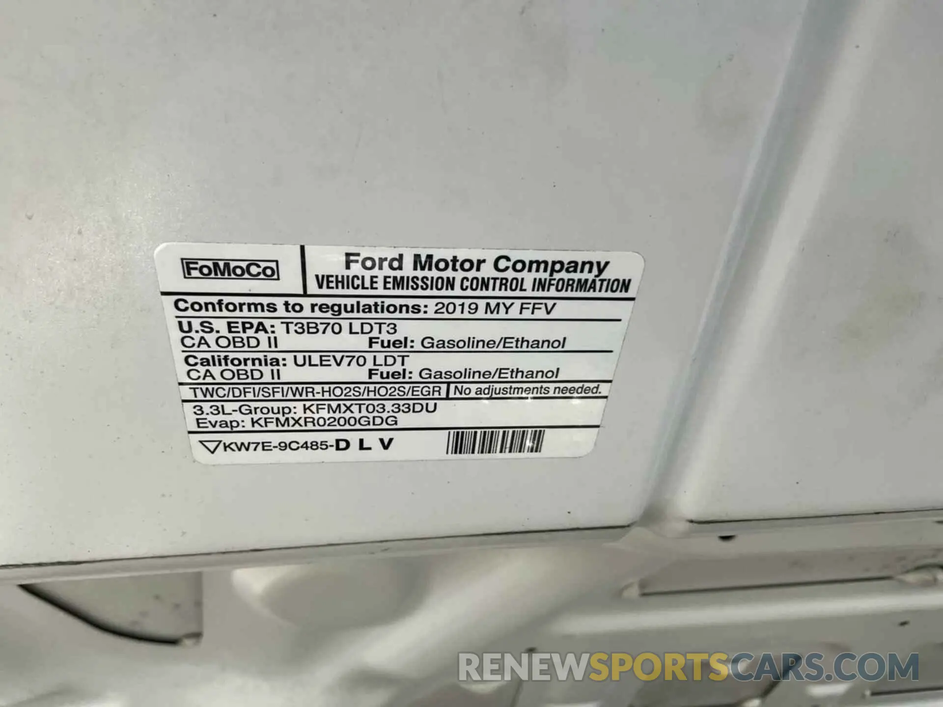 6 Фотография поврежденного автомобиля 1FTMF1CB0KKC92436 FORD F150 2019