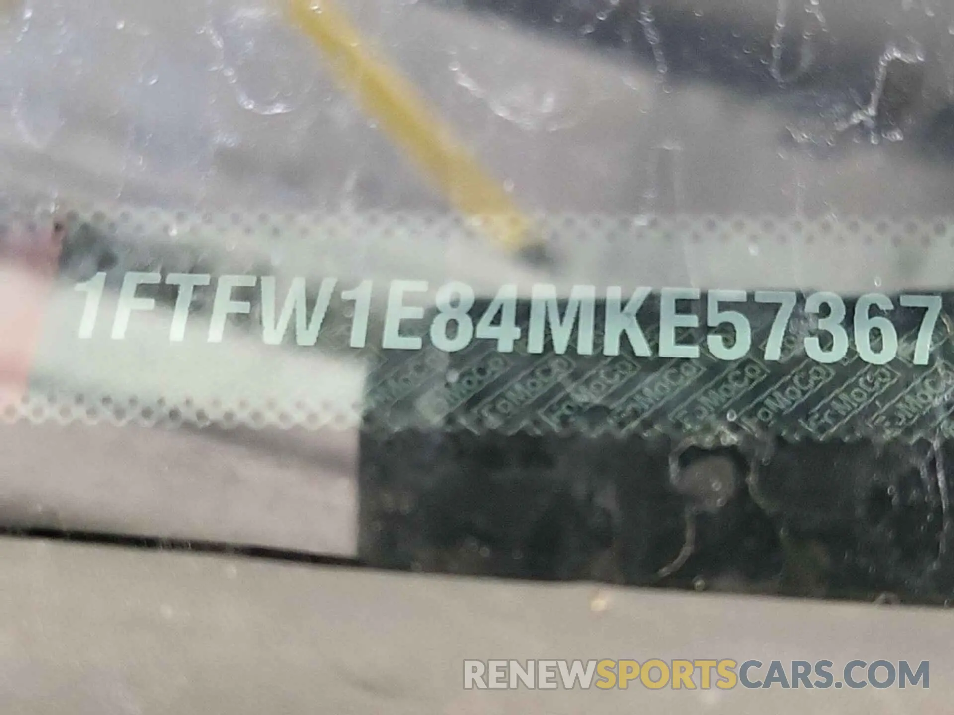 20 Photograph of a damaged car 1FTFW1E84MKE57367 FORD F150 2021