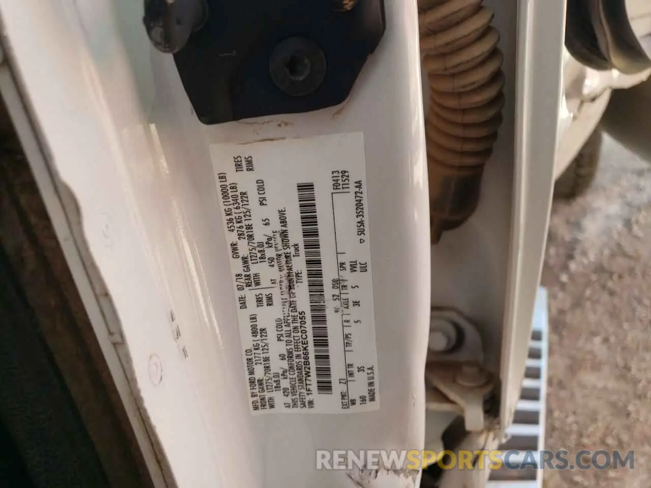 13 Photograph of a damaged car 1FT7W2B66KEC07055 FORD F250 2019