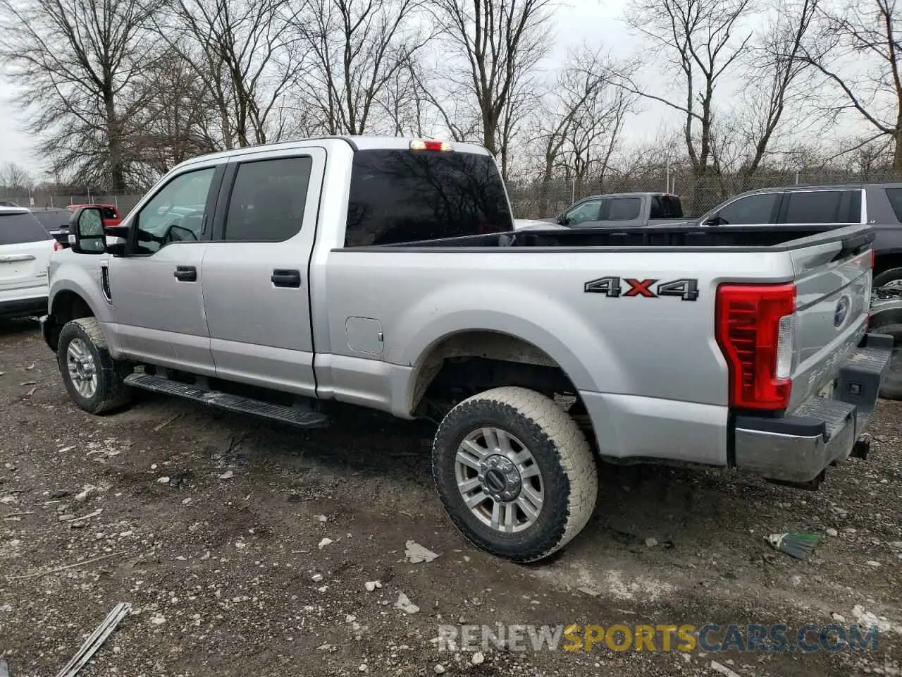 2 Photograph of a damaged car 1FT7W2B66KED38423 FORD F250 2019