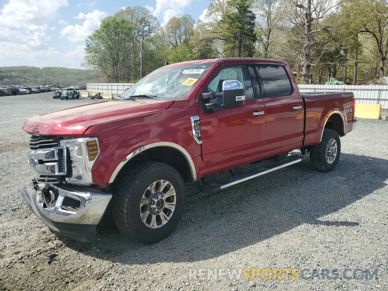 1 Photograph of a damaged car 1FT7W2B69KEF31570 FORD F250 2019