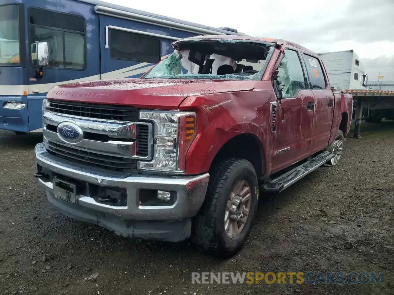 1 Photograph of a damaged car 1FT7W2BT0KED94377 FORD F250 2019