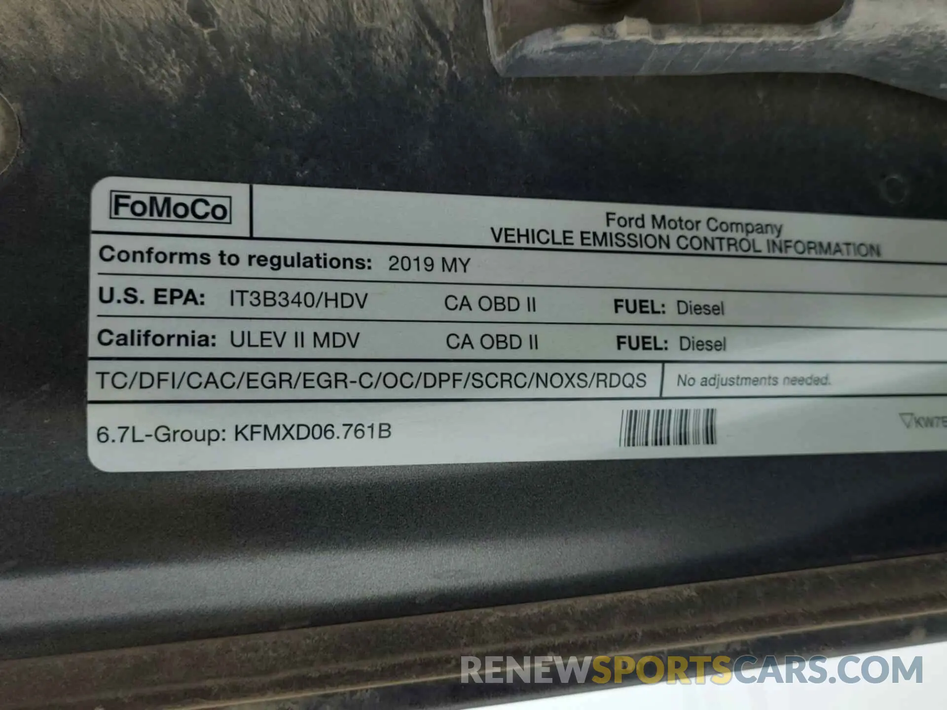 5 Photograph of a damaged car 1FT7W2BT3KEC61743 FORD F250 2019