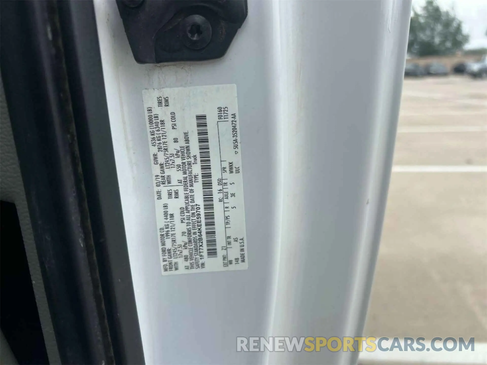 13 Photograph of a damaged car 1FT7X2B64KEE59707 FORD F250 2019