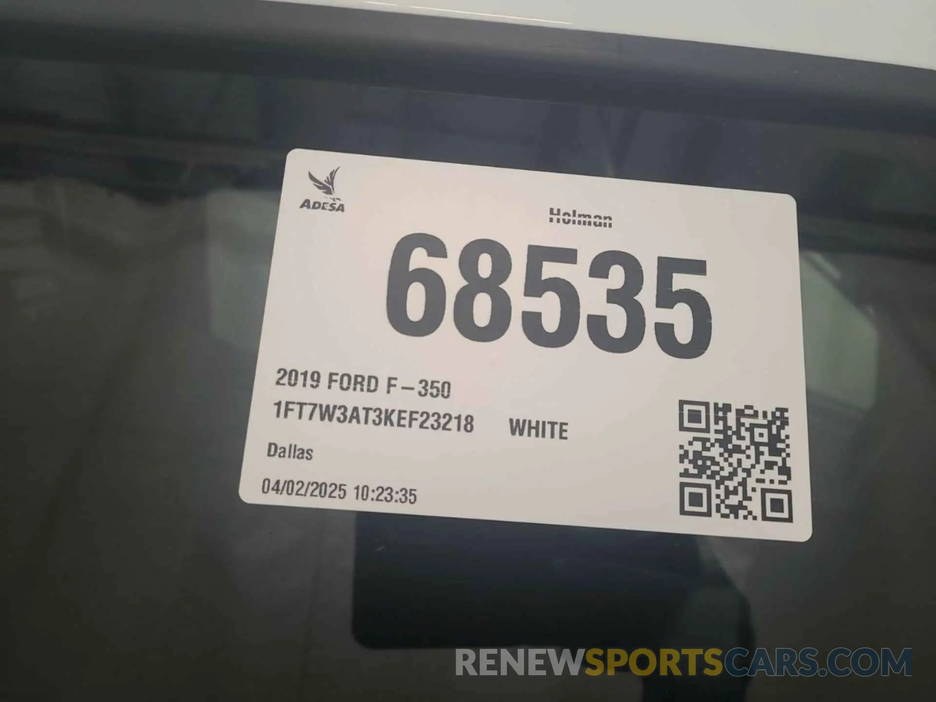 15 Photograph of a damaged car 1FT7W3AT3KEF23218 FORD F350 2019