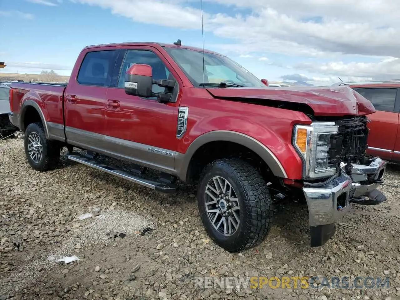 4 Фотография поврежденного автомобиля 1FT8W3BT2KEF40305 FORD F350 2019