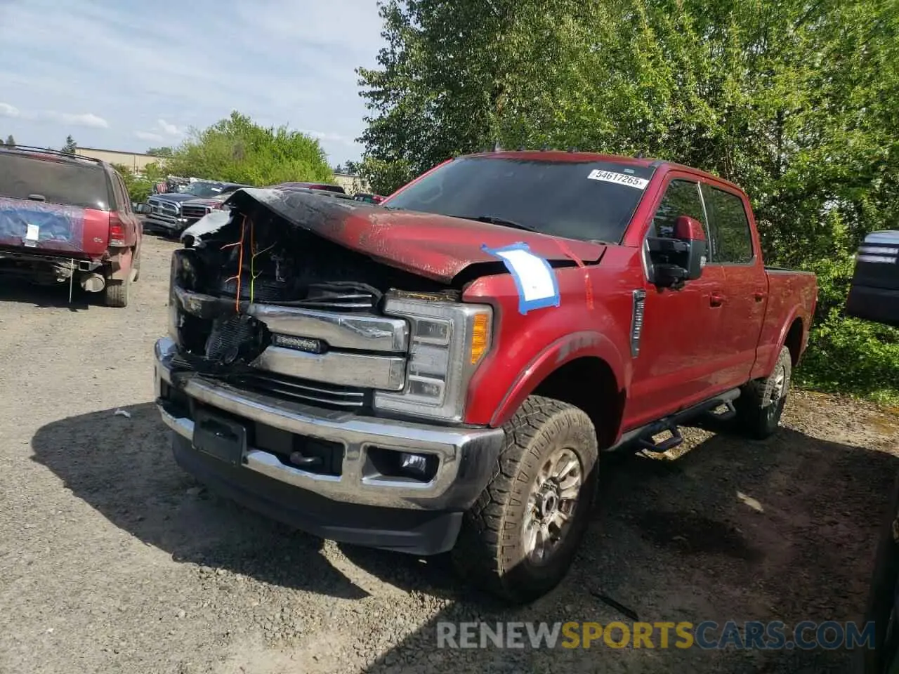 1 Фотография поврежденного автомобиля 1FT8W3BT6KEC99512 FORD F350 2019