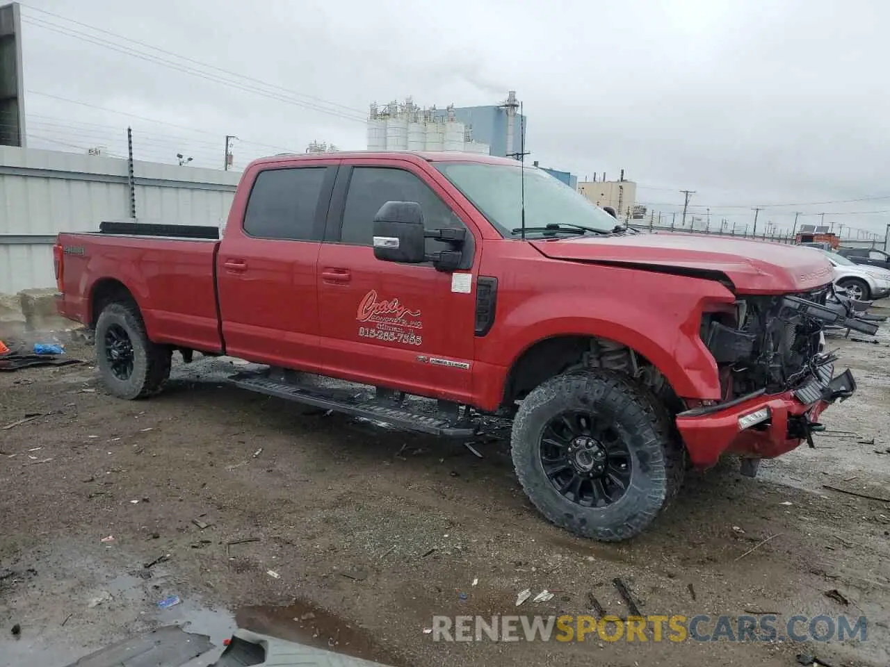 4 Фотография поврежденного автомобиля 1FT8W3BT0NEE33175 FORD F350 2022