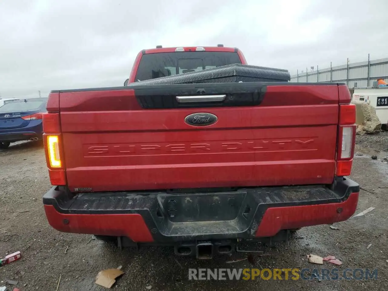 6 Фотография поврежденного автомобиля 1FT8W3BT0NEE33175 FORD F350 2022
