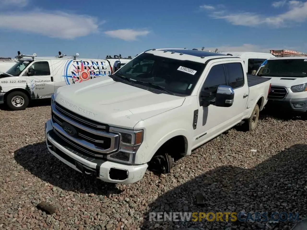 1 Фотография поврежденного автомобиля 1FT8W3BT1NEF83408 FORD F350 2022