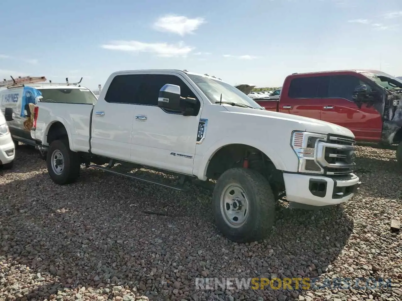 4 Фотография поврежденного автомобиля 1FT8W3BT1NEF83408 FORD F350 2022