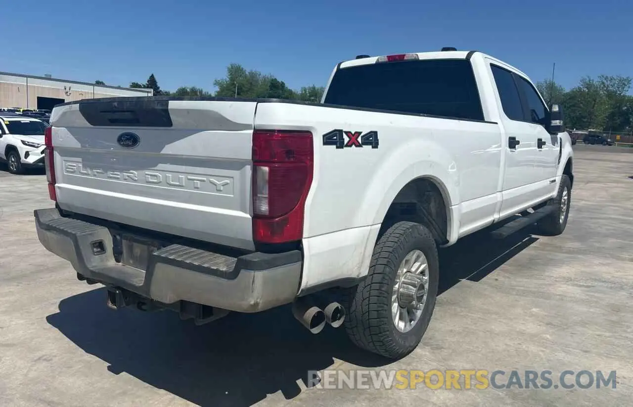 4 Фотография поврежденного автомобиля 1FT8W3BT7NEC73201 FORD F350 2022
