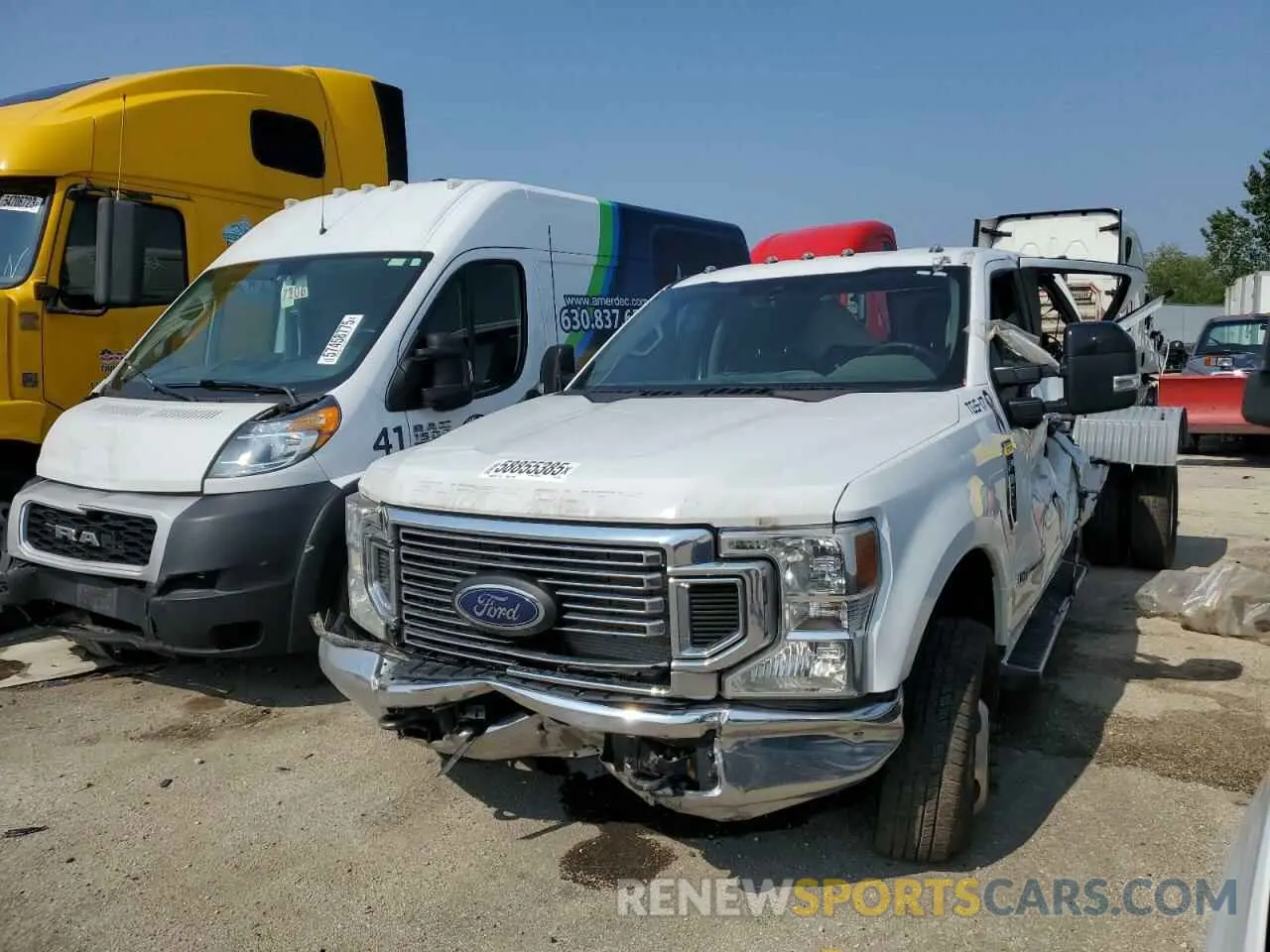 1 Photograph of a damaged car 1FT8W3DT7NEF75231 FORD F350 2022