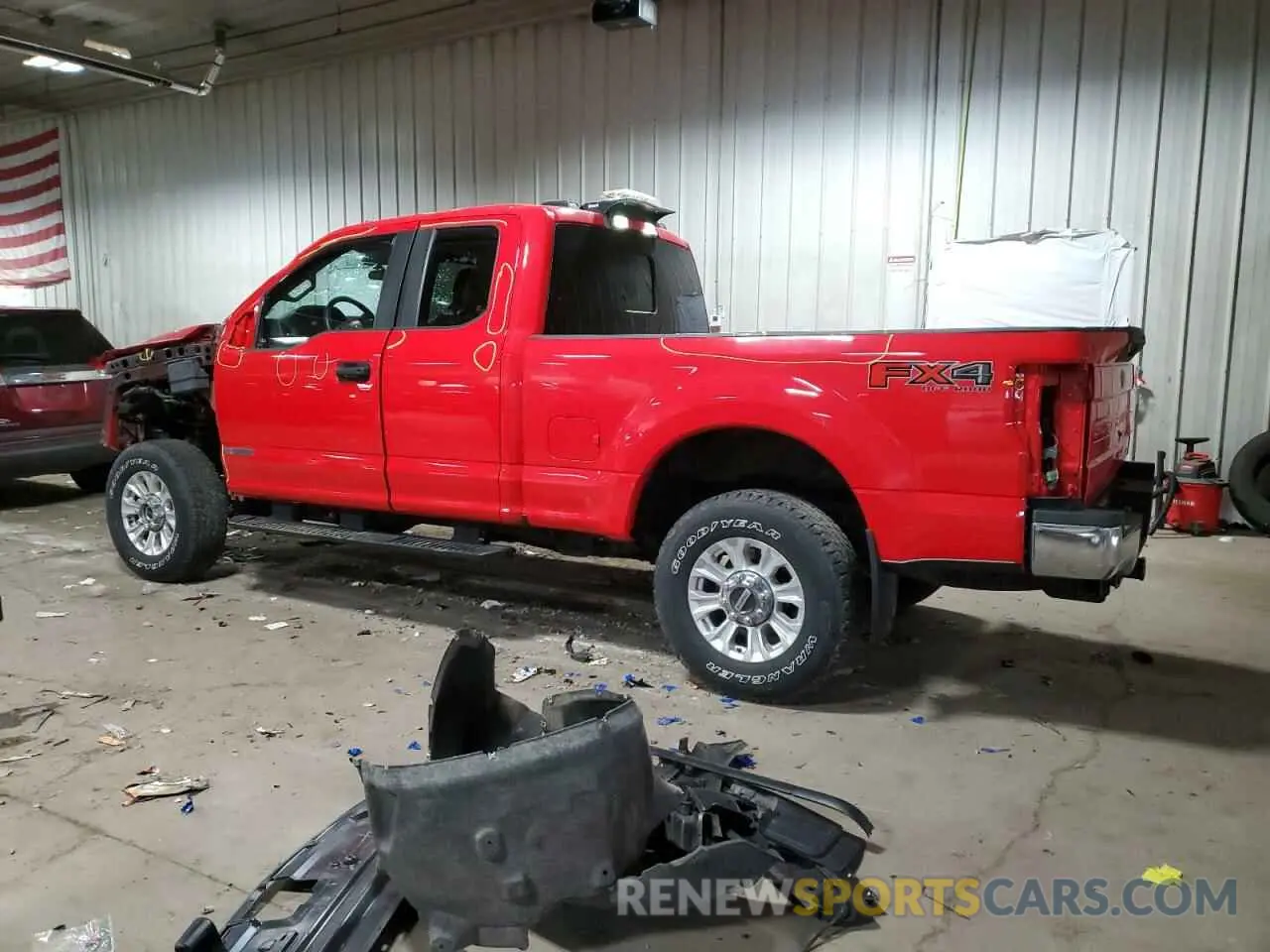 2 Photograph of a damaged car 1FT8X3BN8NEC07304 FORD F350 2022
