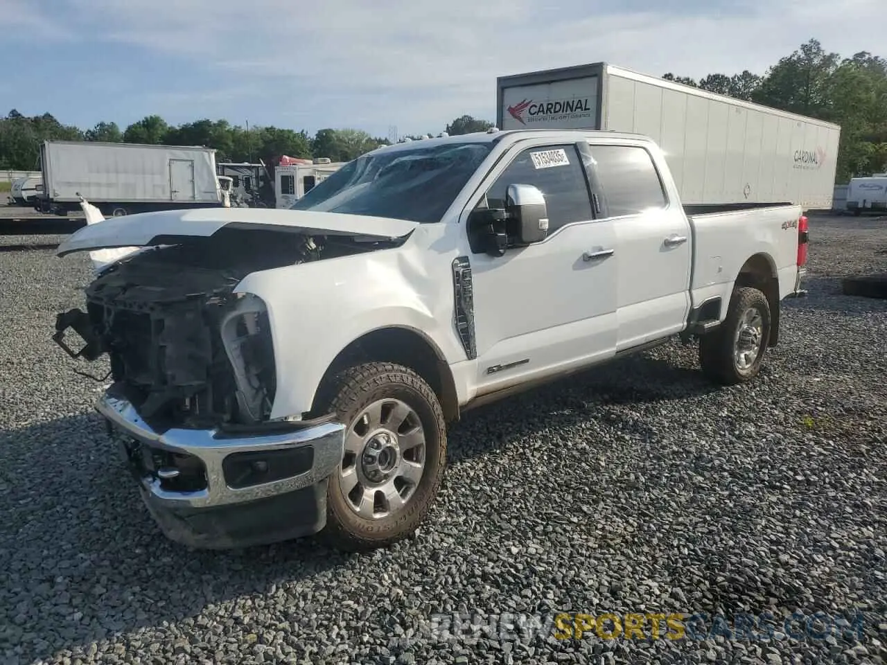 1 Фотография поврежденного автомобиля 1FT8W3BT9PED09893 FORD F350 2023