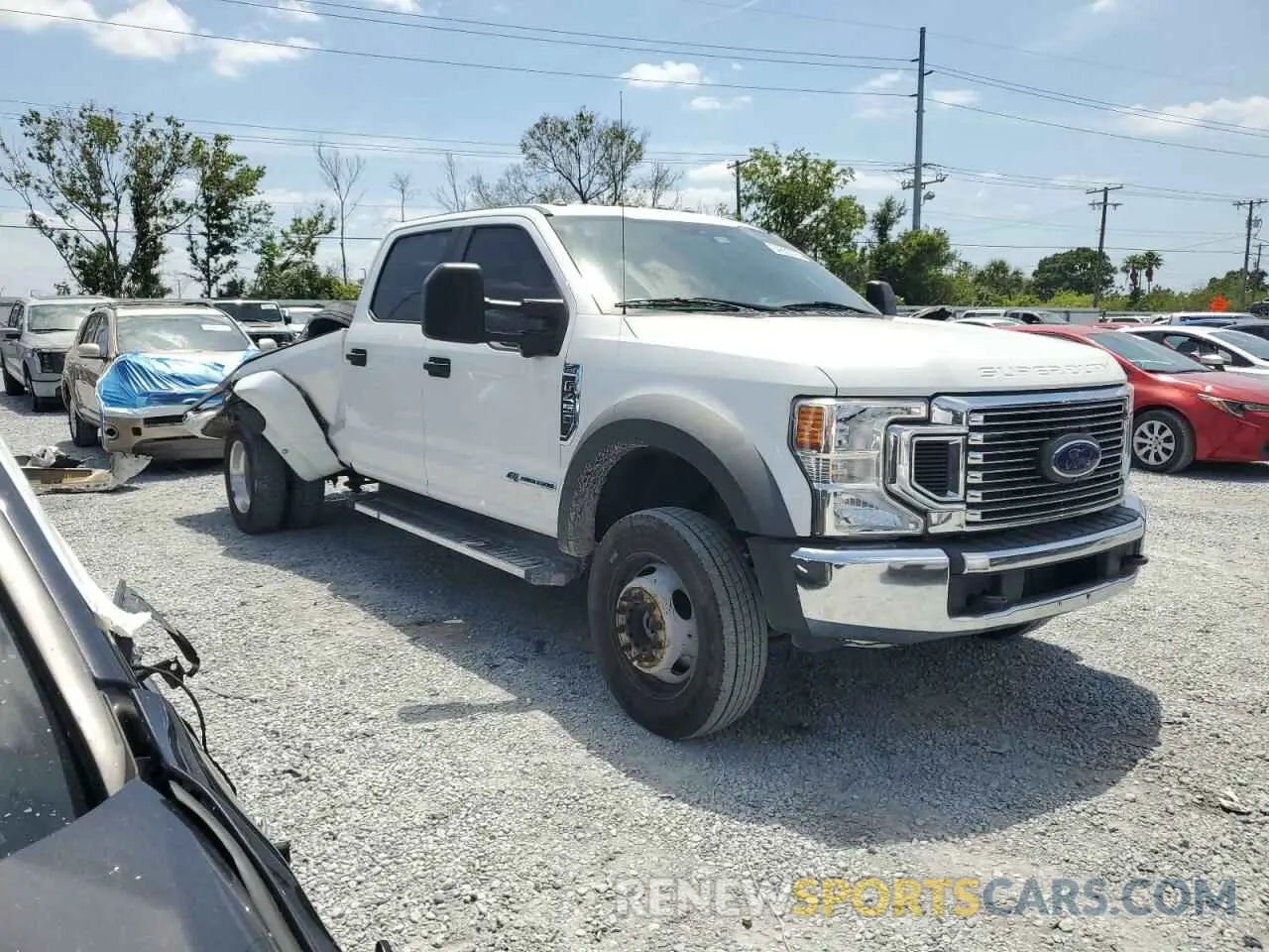 4 Photograph of a damaged car 1FT8W4DT5MEC57242 FORD F450 2021